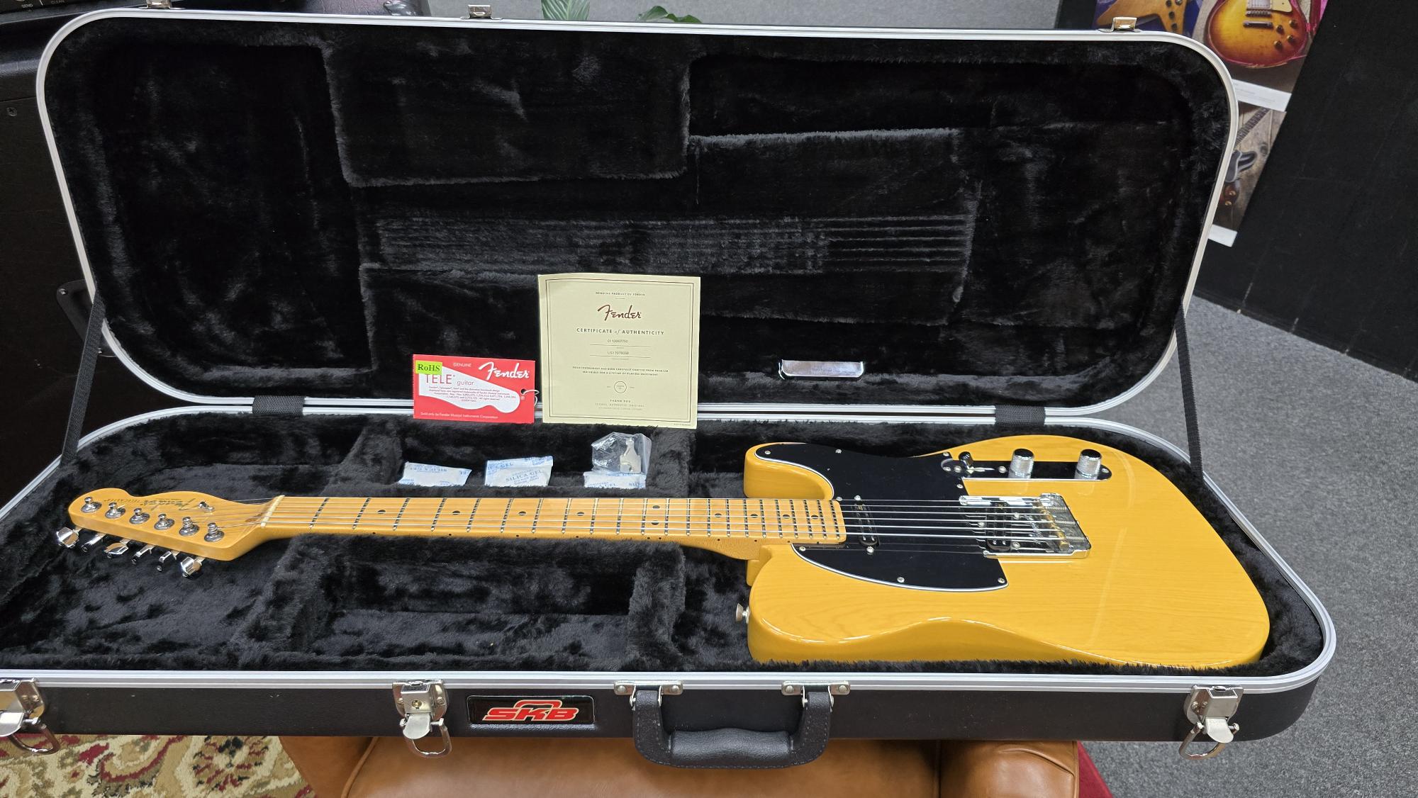 2017 USA Fender Telecaster Electric Guitar Upgraded Pickups W/Case (Pre-Owned)