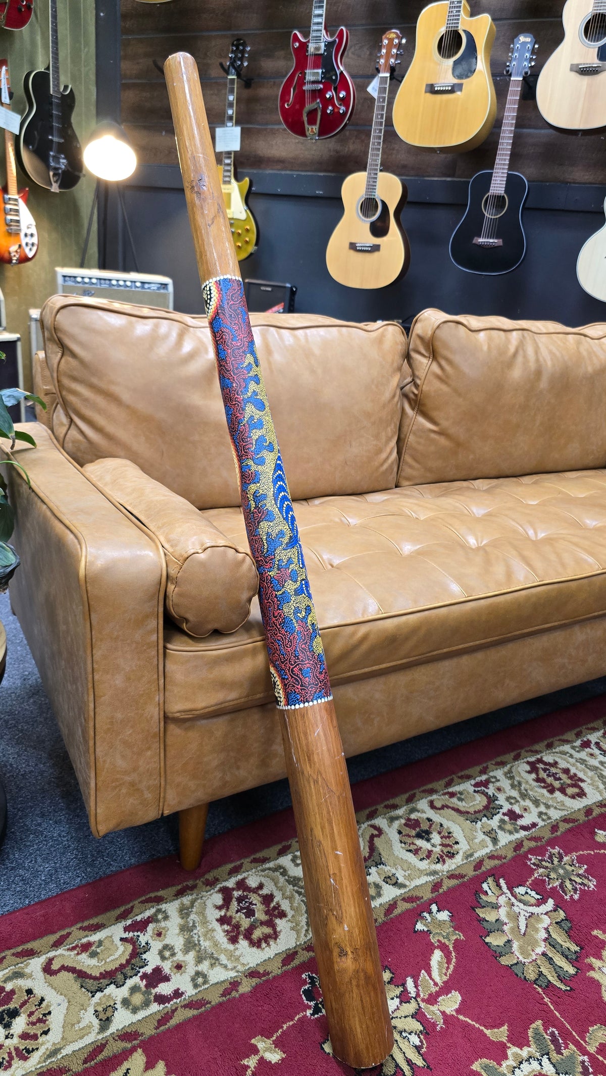 Large Natural Hardwood Didgeridoo (Preowned)