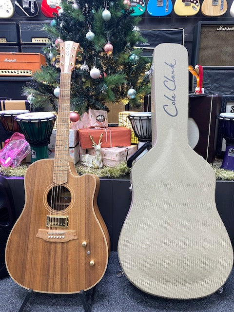 Cole Clark FL2EC Humbucker in Blackwood with original hard case.