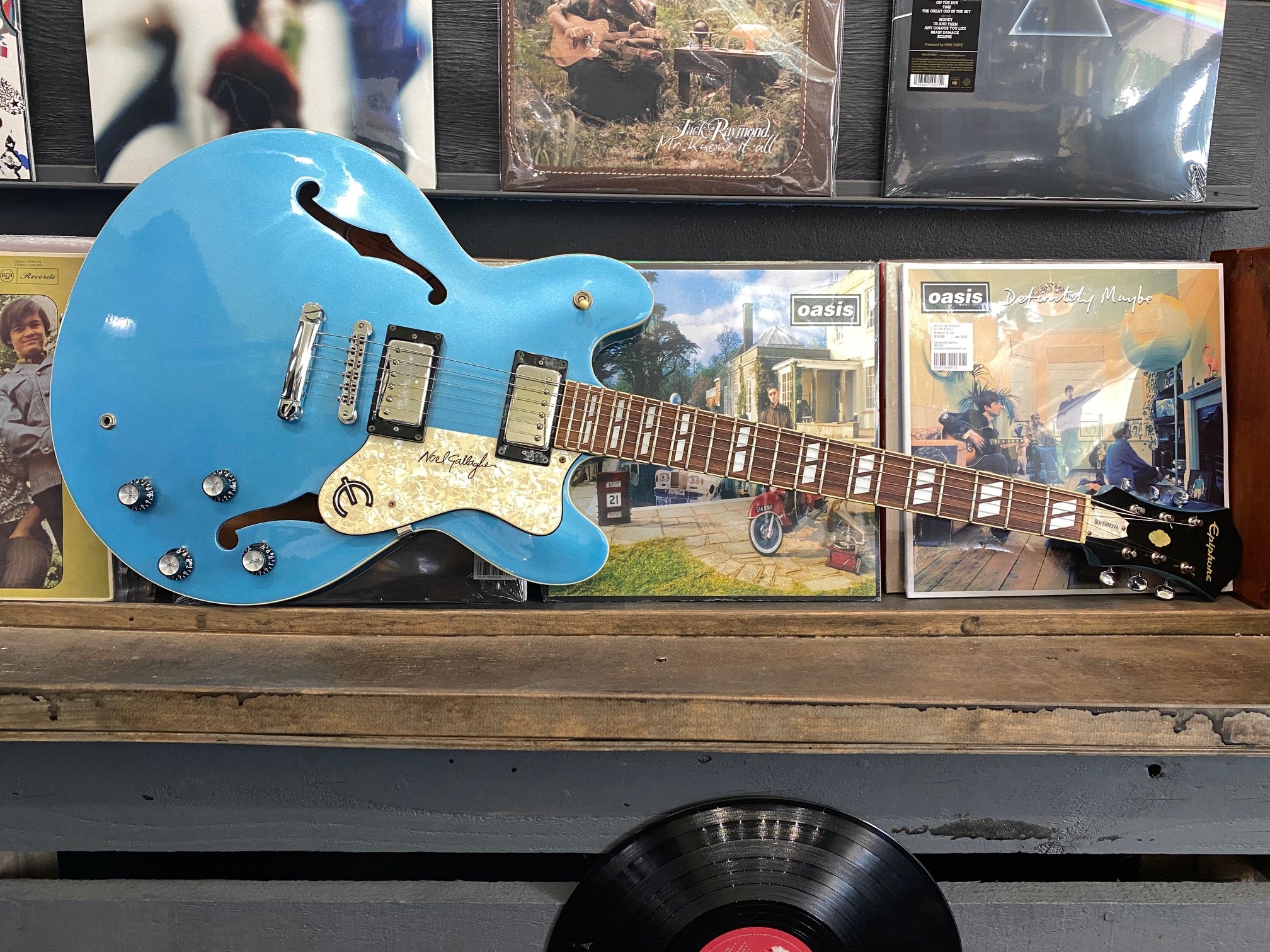 Epiphone Supernova Noel Gallagher 2000 Electric in Blue with Original Hard Case