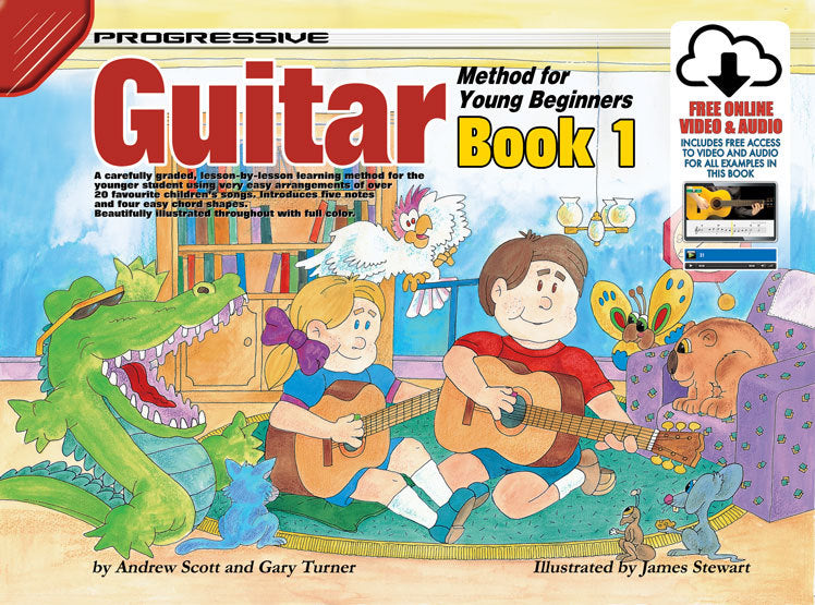 Progressive Guitar Method 1 for Young Beginners Book/Online Video & Audio Learn It, Live It, Love It