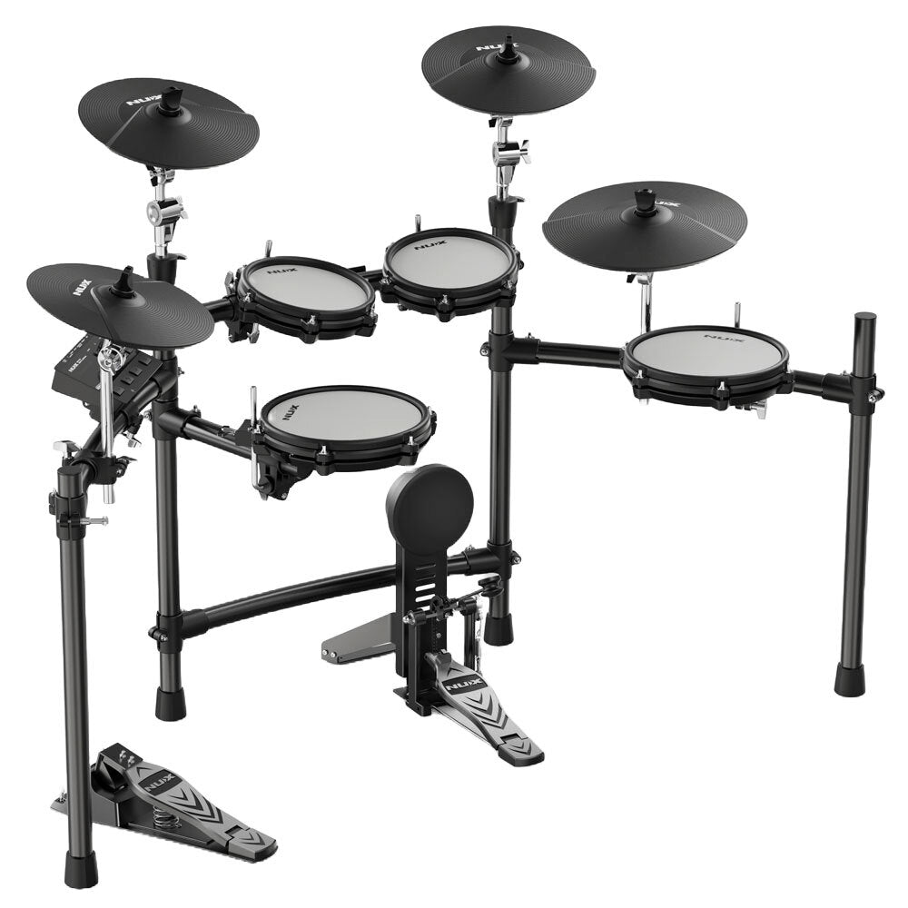 NUX DM310 Portable 9-Piece Electronic Drum Kit with All Mesh Heads Perfect Drumming Experience!