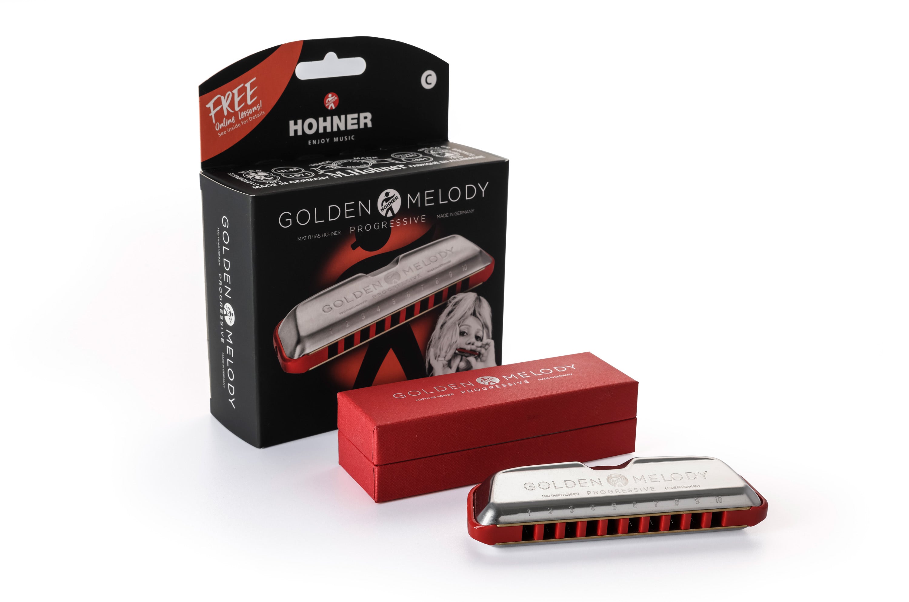 Hohner Golden Melody Progressive Harmonica - C-major
