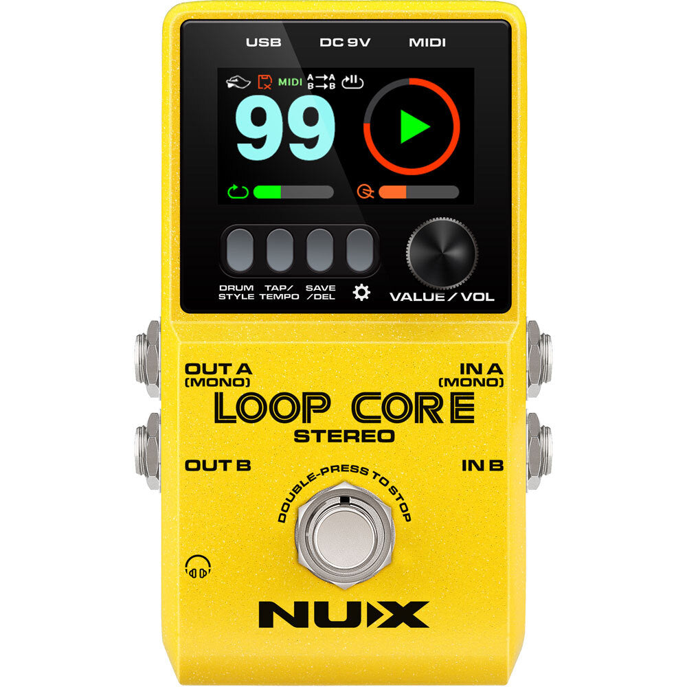 NUX Core Series Loop Core Stereo Effects Pedal Our Next Generation Looper Pedal