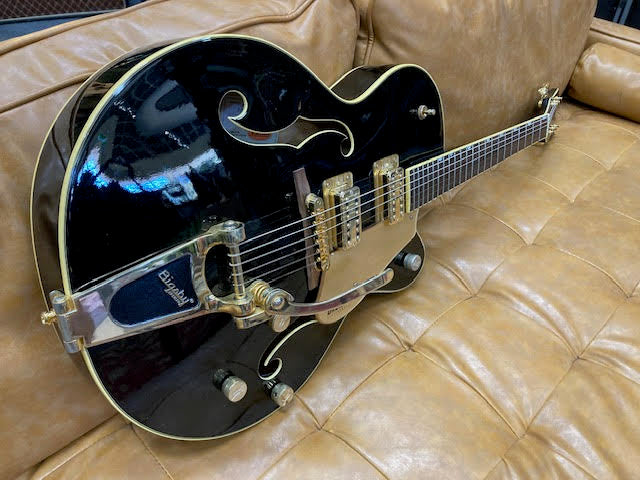 Gretsch G5420TG Hollowbody single cut electric guitar RARE BLACK w/upgrades