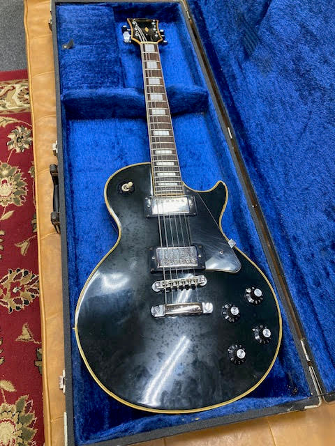 Columbus Black Les Paul Guitar Made in Japan w/ hardcase Late 70's