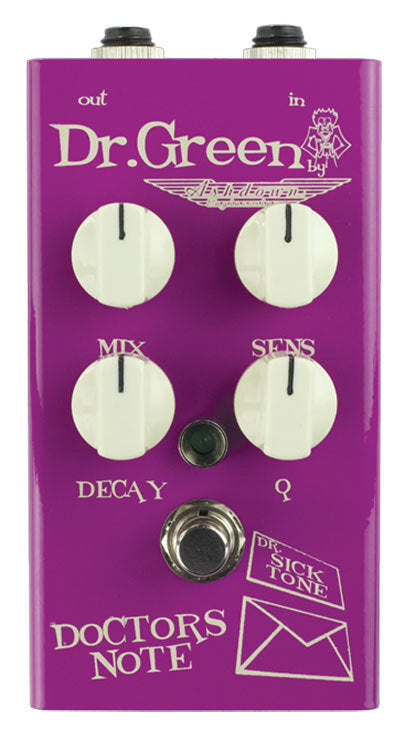 dr green pedals Ashdown Dr Green "Doctors Note" Envelope Filter Pedal For Bass Designe – Music at Noosa