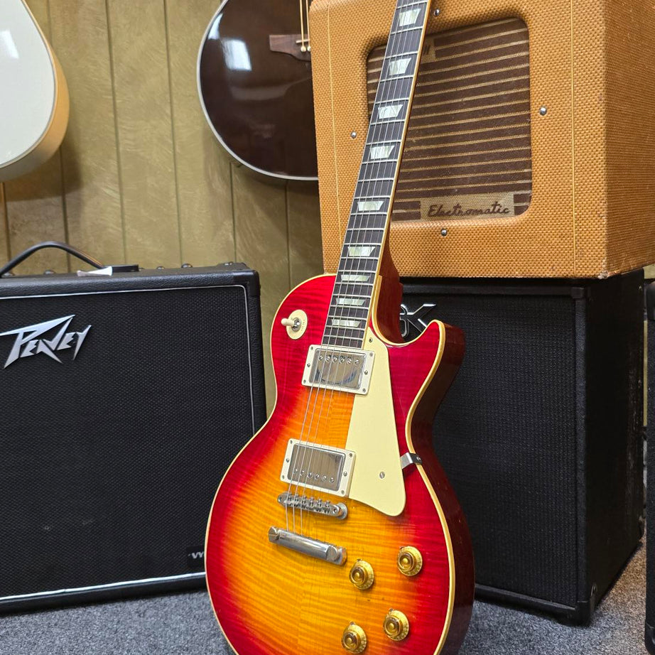 SOLD - Gibson Les Paul Washed Cherry Custom Shop Murphy Lab Aged Light Relic (Pre-Owned)