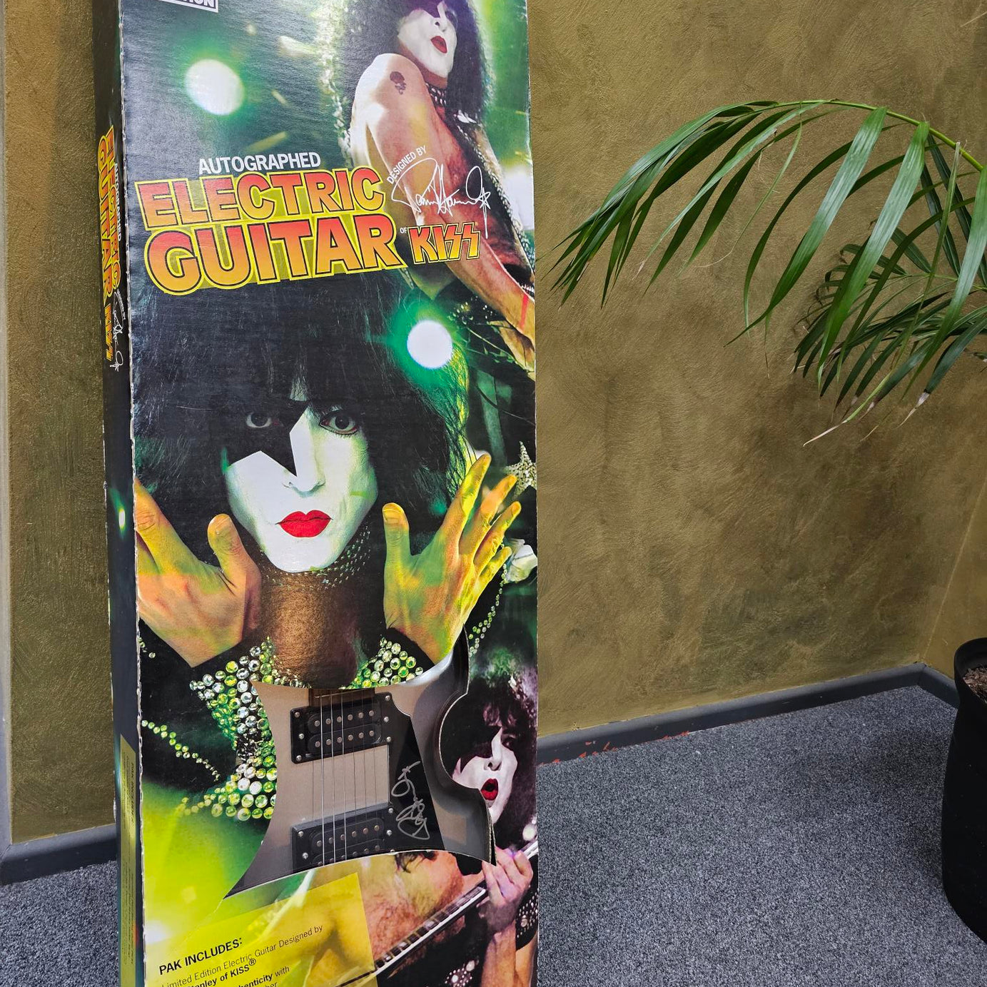 2007 Paul Stanley Designed & Autographed Silver Washburn Lyon Kiss Electric Guitar Limited Edition