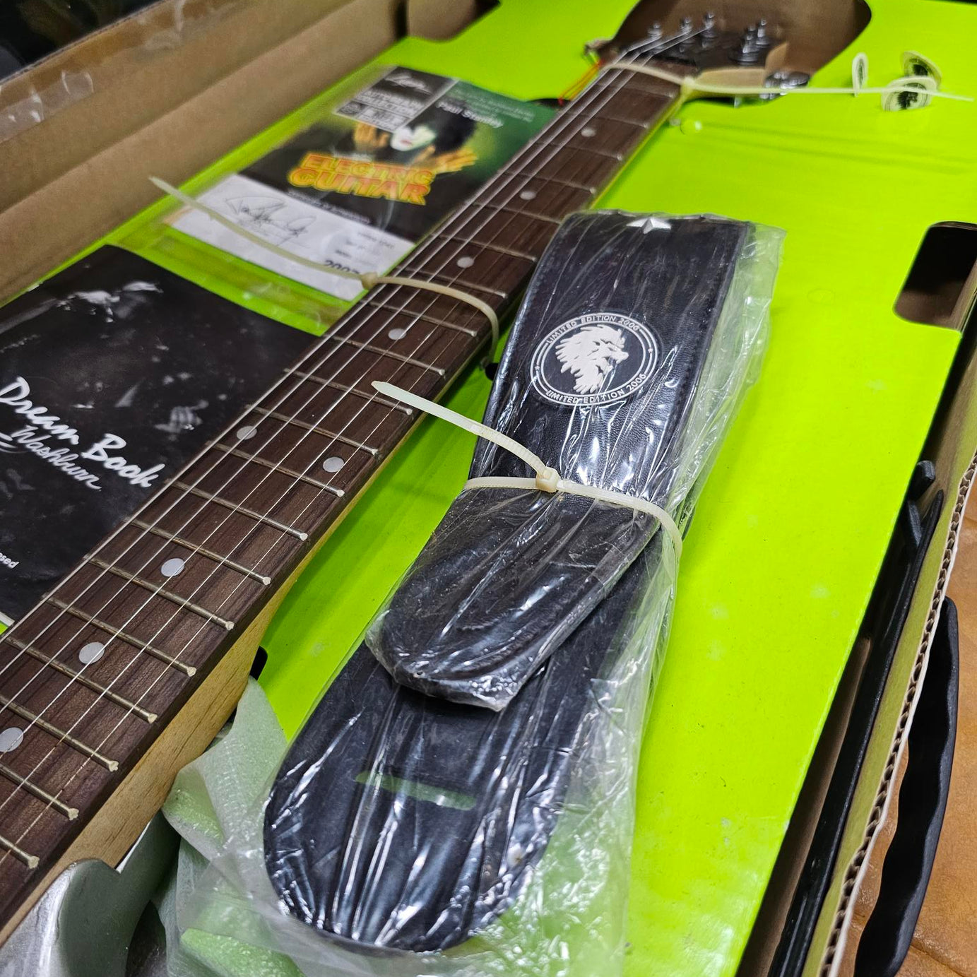 2007 Paul Stanley Designed & Autographed Silver Washburn Lyon Kiss Electric Guitar Limited Edition