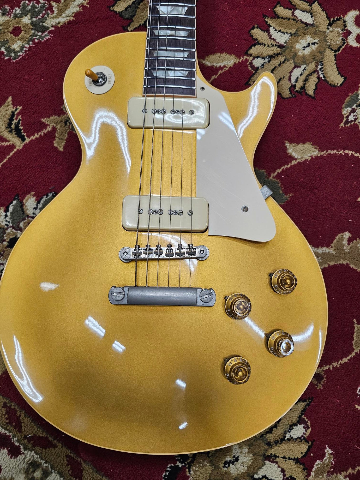 2006 Gibson Les Paul Gold Top R6 Custom Shop Electric Guitar W/Case (Pre-Owned)