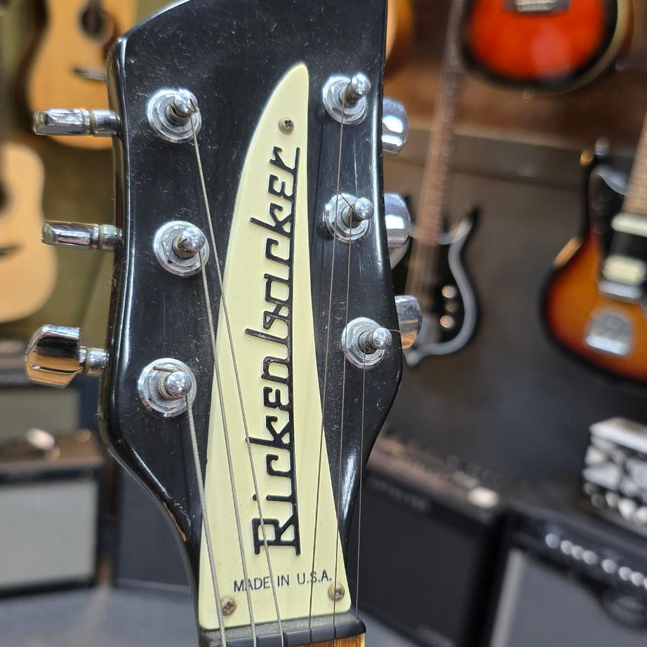 1986 Rickenbacker 360 JETGLO BLACK W/Original Case (pre-owned)