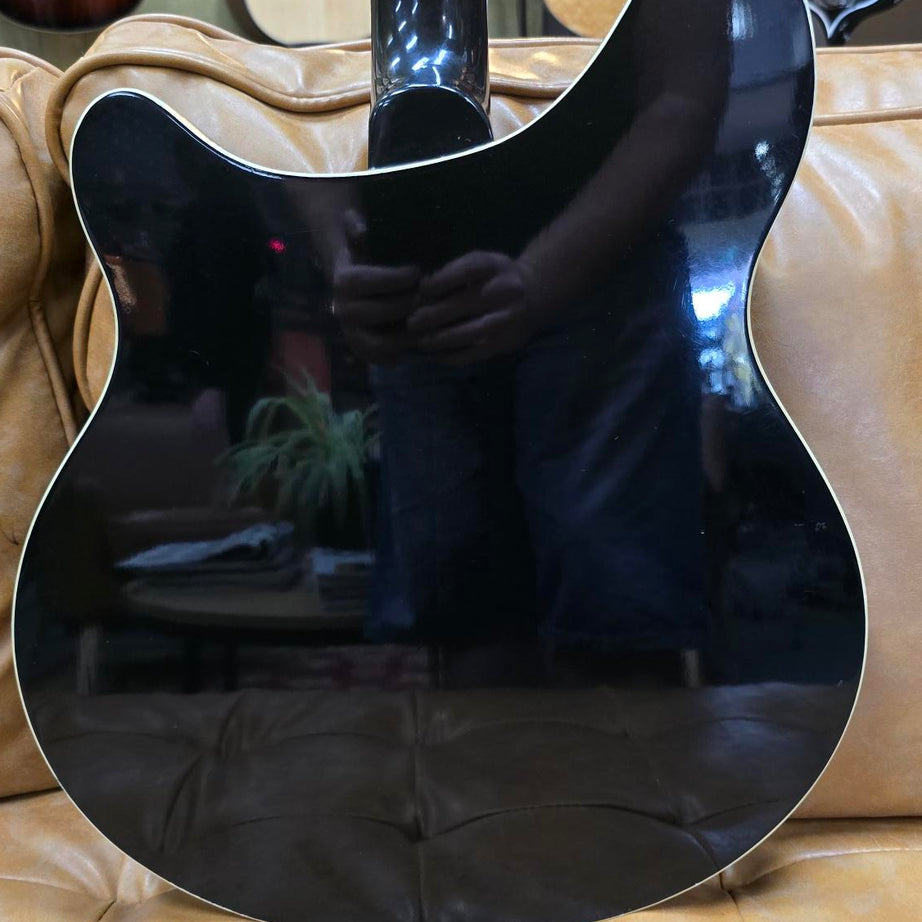 1986 Rickenbacker 360 JETGLO BLACK W/Original Case (pre-owned)