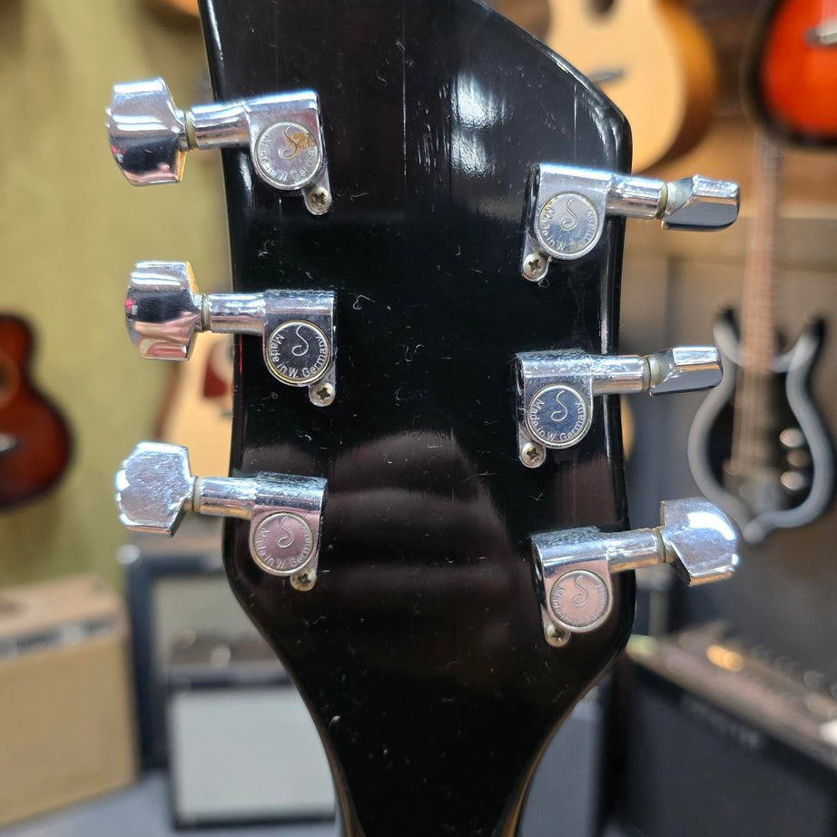 1986 Rickenbacker 360 JETGLO BLACK W/Original Case (pre-owned)