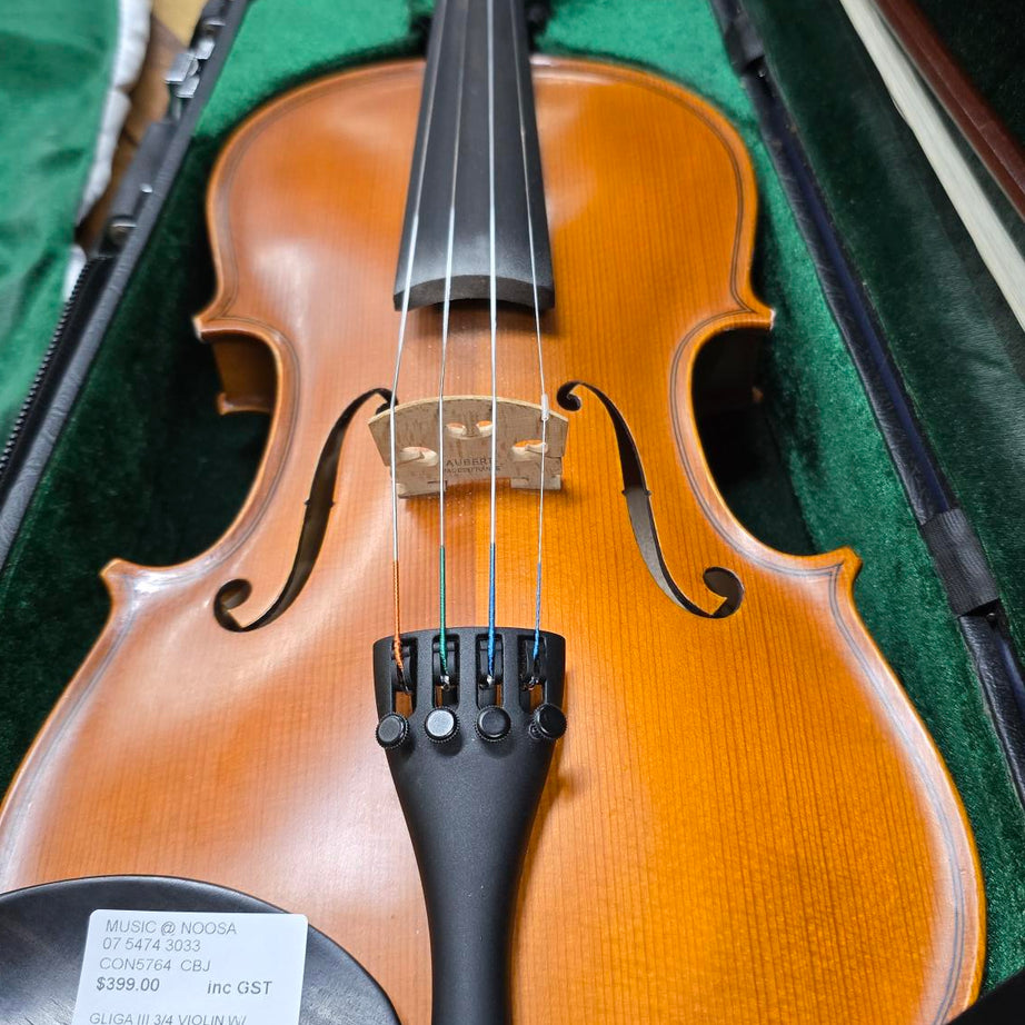 Gliga III 3/4 size Violin W/Case & Bow (Pre-Owned)