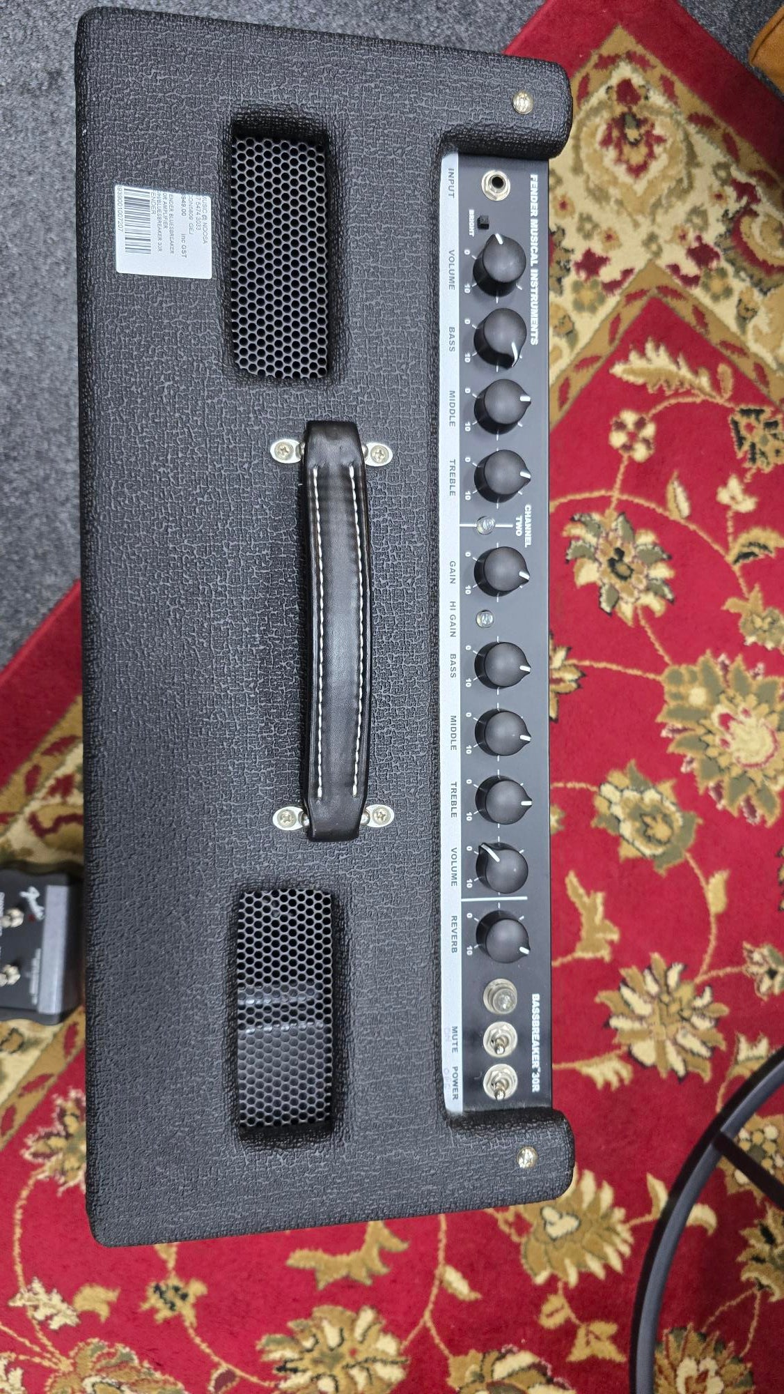 Fender Bassbreaker 30R Electric Guitar Amplifier W/footwitch and Cover (Pre-Owned)