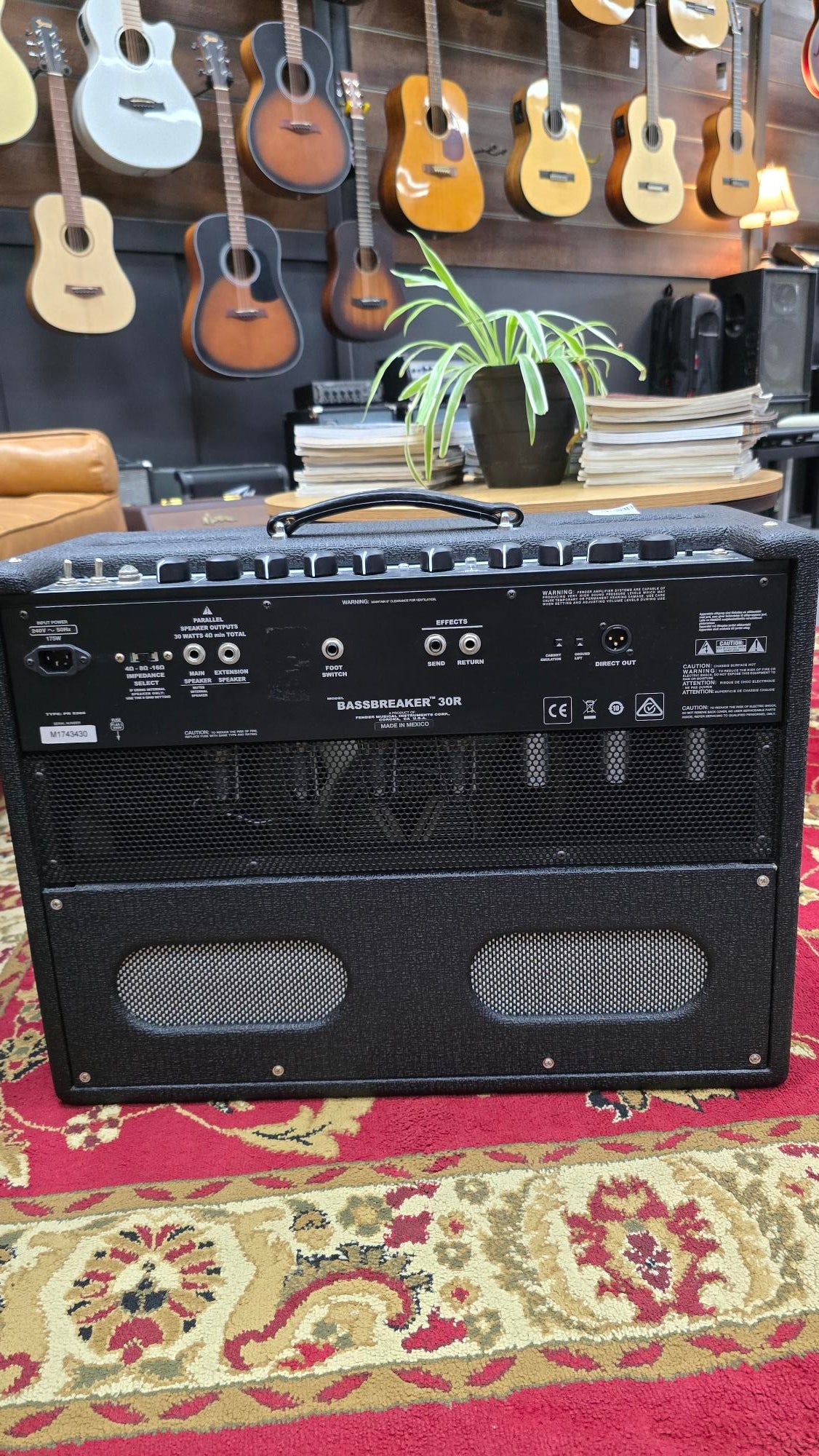 Fender Bassbreaker 30R Electric Guitar Amplifier W/footwitch and Cover (Pre-Owned)