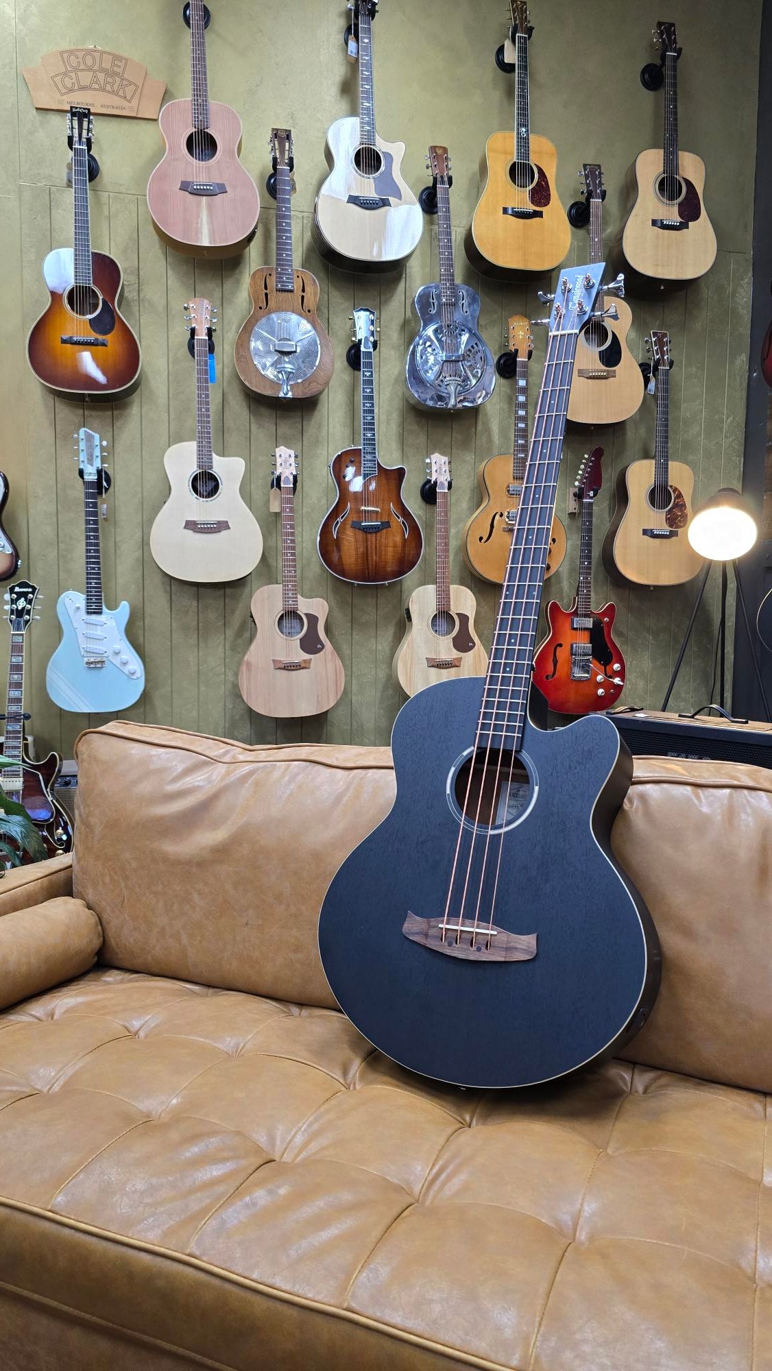 Tanglewood Blackbird Acoustic Bass Guitar Cutaway W/Hard case Bundle!!/ Electric Smokestack Satin