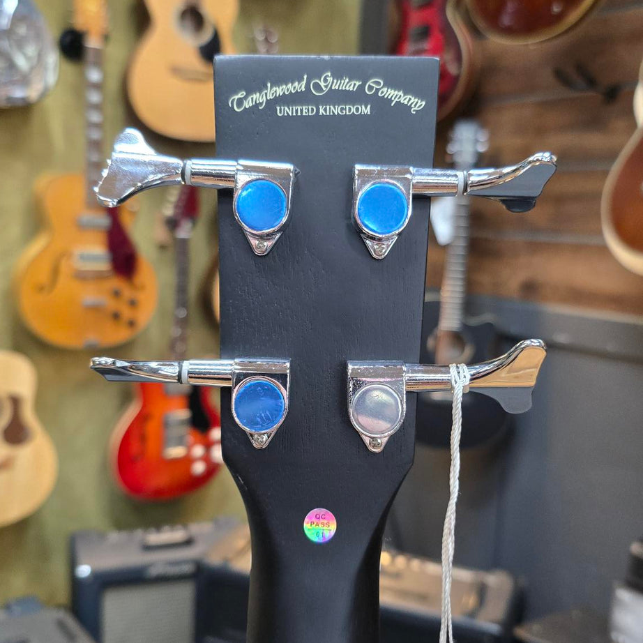 Tanglewood Blackbird Acoustic Bass Guitar Cutaway W/Hard case Bundle!!/ Electric Smokestack Satin