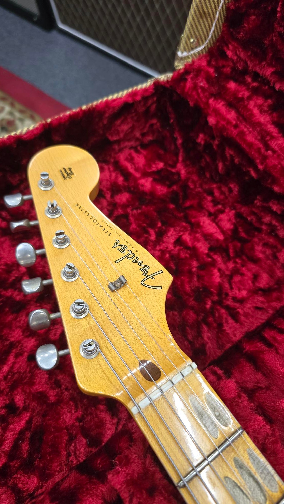 2023 Fender Custom Shop Stratocaster Electric Guitar 58RI Black Relic (Pre-Owned)