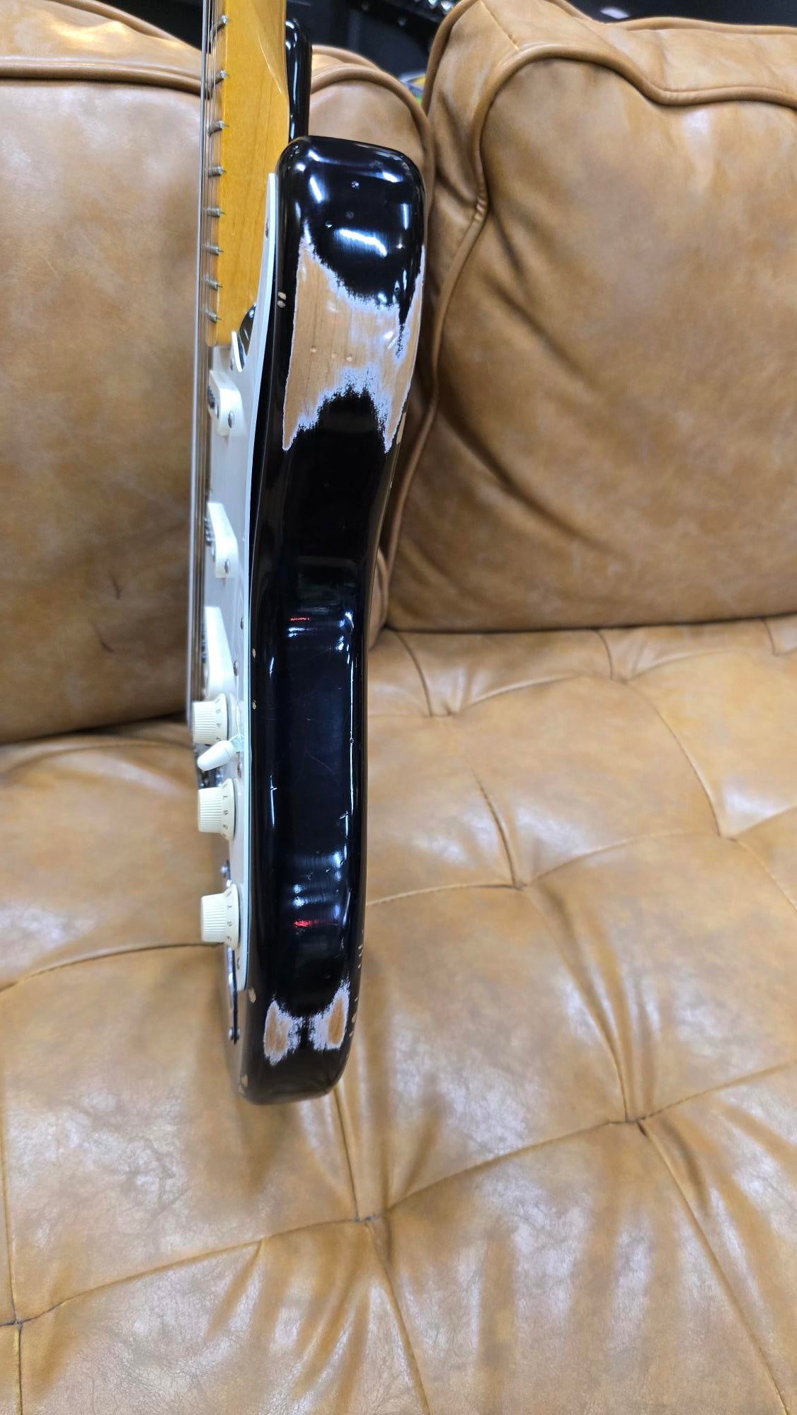 2023 Fender Custom Shop Stratocaster Electric Guitar 58RI Black Relic (Pre-Owned)