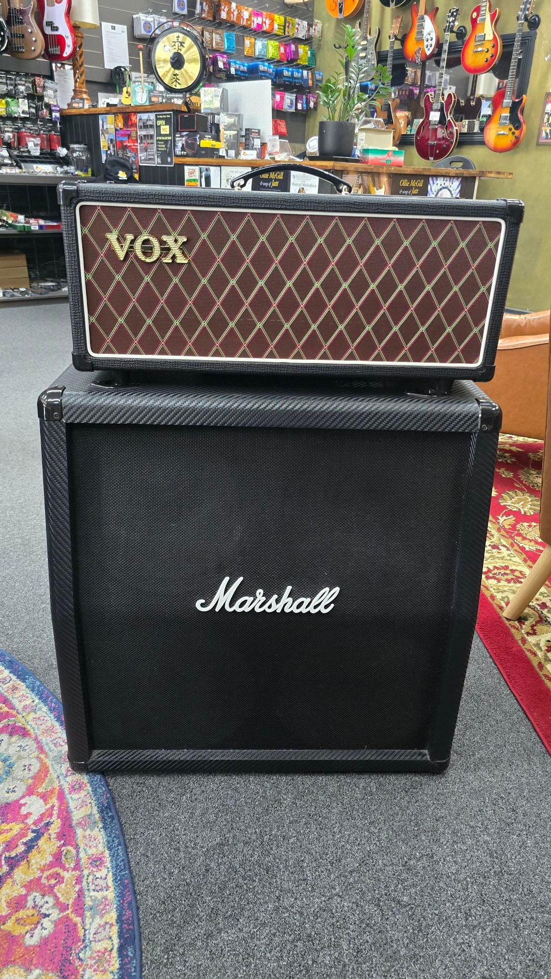 Vox AC15CH Head & Marshall 4x12 Cabinet MG412CE Guitar Rig! (Pre-Owned)