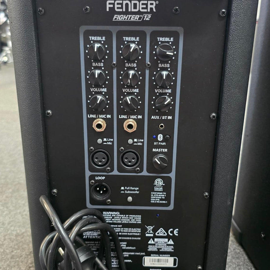 Fender Fighter 12" PA Speakers & Allen & Heath Mixer (Pre-Owned)