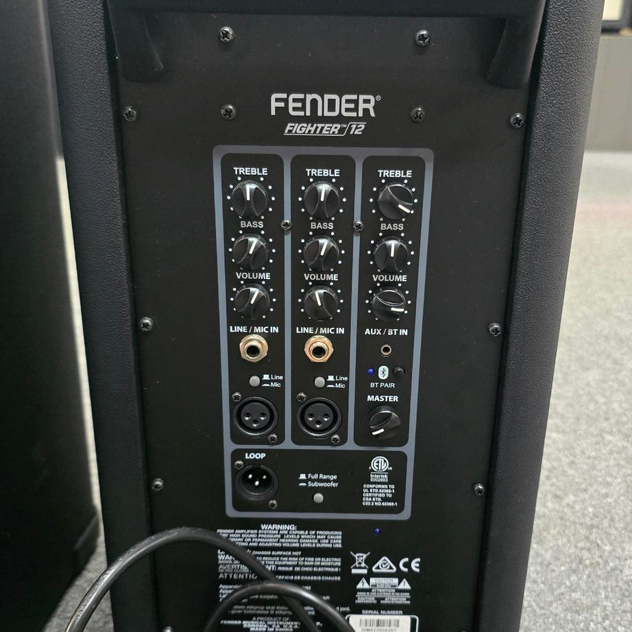 Fender Fighter 12" PA Speakers & Allen & Heath Mixer (Pre-Owned)
