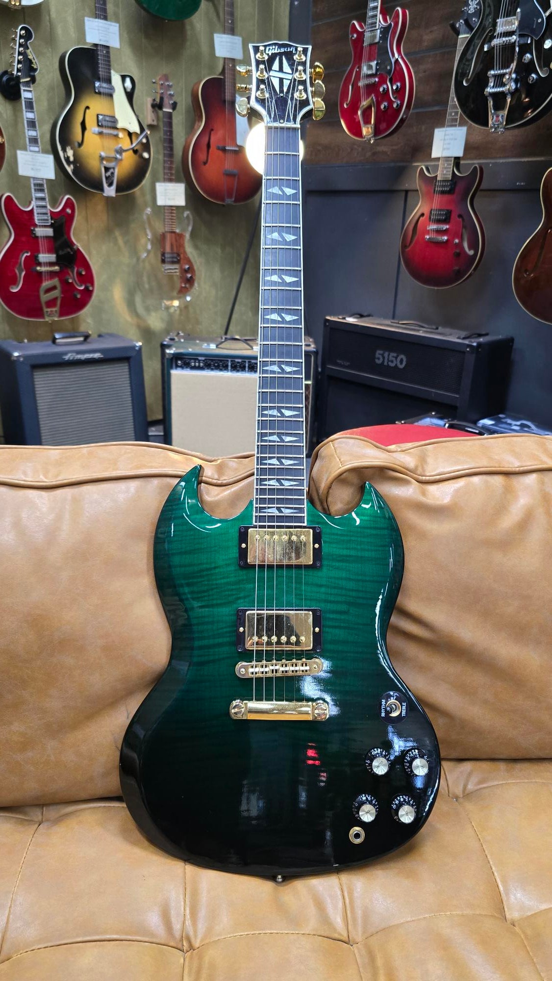 2003 Gibson SG Supreme Emerald Green Electric Guitar W/Case (Pre-Owned)