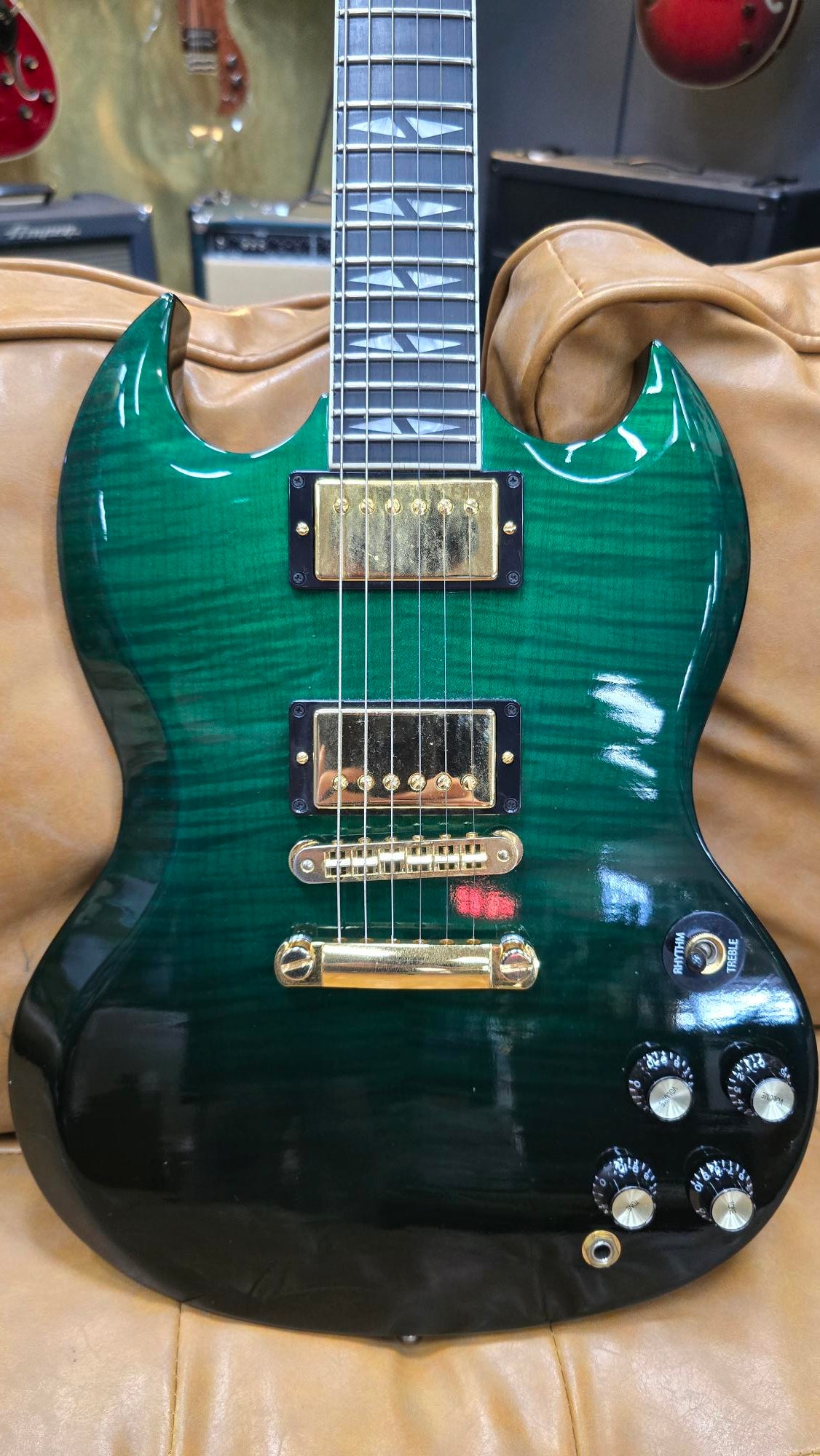 2003 Gibson SG Supreme Emerald Green Electric Guitar W/Case (Pre-Owned)
