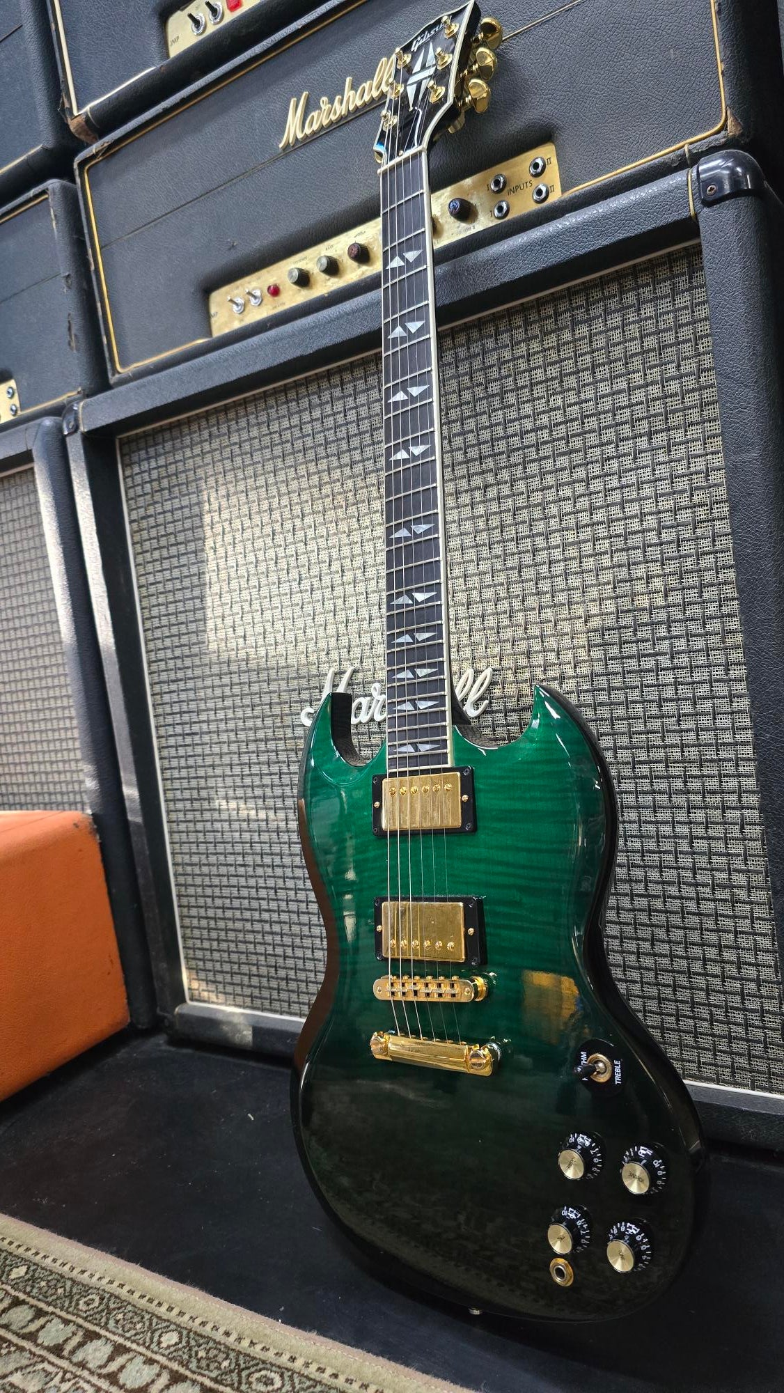 2003 Gibson SG Supreme Emerald Green Electric Guitar W/Case (Pre-Owned)