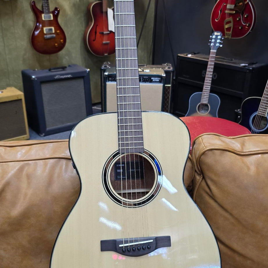 Yamaha TAS1E Element Grade TransAcoustic Solid Top Concert Acoustic/Electric Guitar Natural Gloss