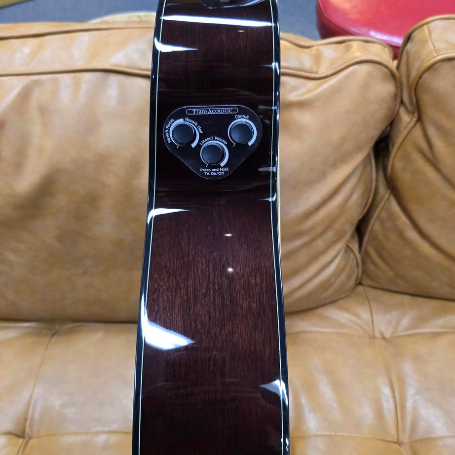 Yamaha TAS1E Element Grade TransAcoustic Solid Top Concert Acoustic/Electric Guitar Natural Gloss