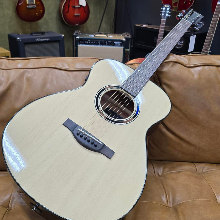 Yamaha TAS1E Element Grade TransAcoustic Solid Top Concert Acoustic/Electric Guitar Natural Gloss