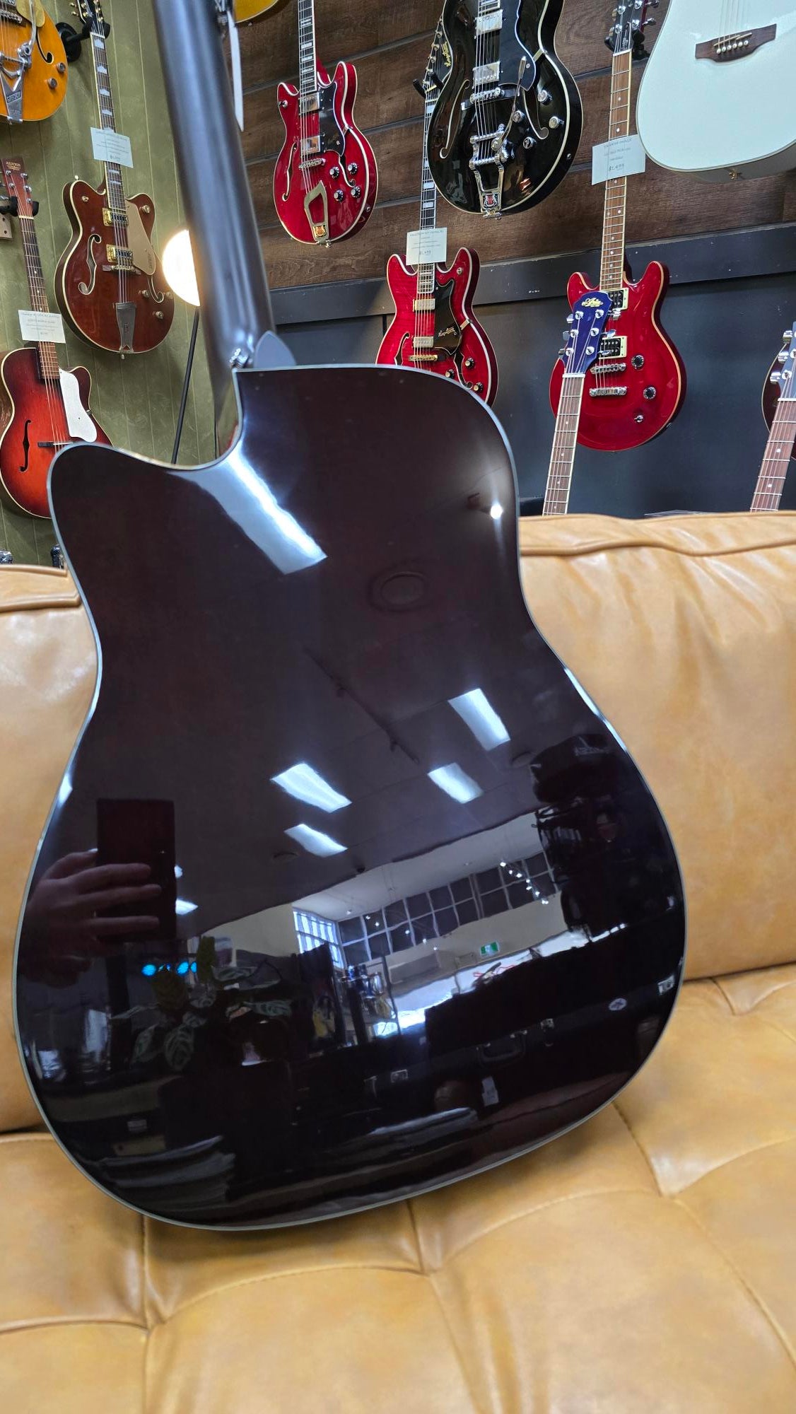 Yamaha TAG1C Grade TransAcoustic Solid Top Dreadnought Acoustic Guitar w/ Pickup SandBurst Burst Gloss Includes Gig Bag