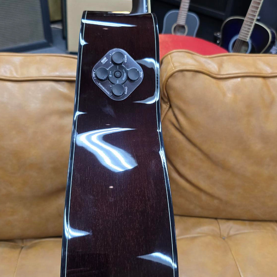 Yamaha TAG1C Grade TransAcoustic Solid Top Dreadnought Acoustic Guitar w/ Pickup SandBurst Burst Gloss Includes Gig Bag
