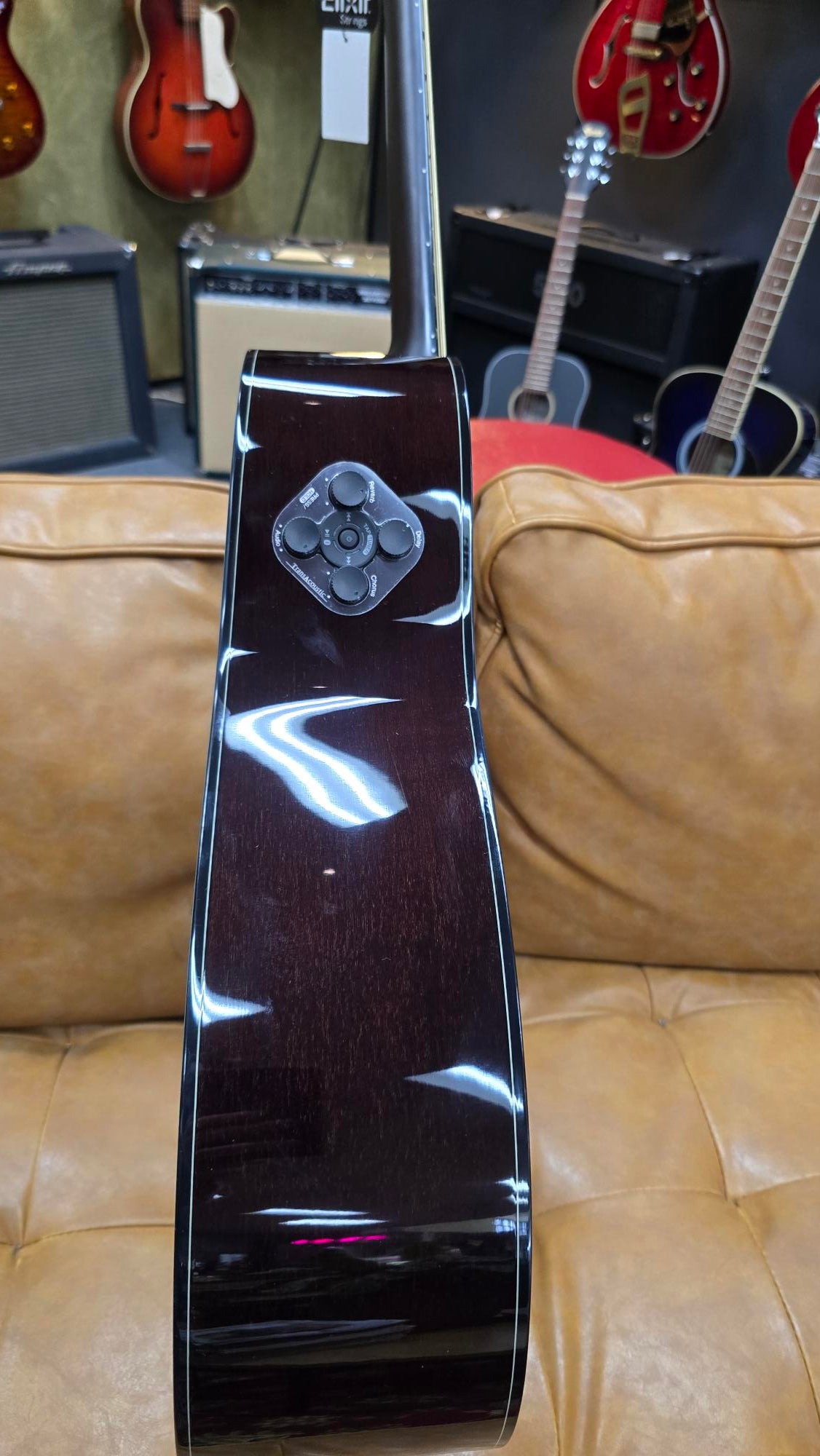 Yamaha TAG1C Grade TransAcoustic Solid Top Dreadnought Acoustic Guitar w/ Pickup SandBurst Burst Gloss Includes Gig Bag
