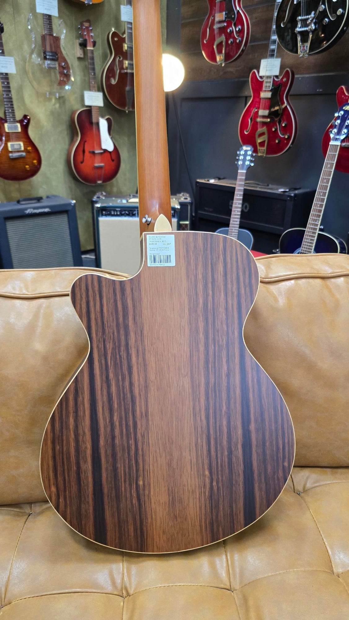 Tanglewood TRSFCEAEB Reunion all Ebony Super Folk Electric/Acoustic (Blemished Stock)