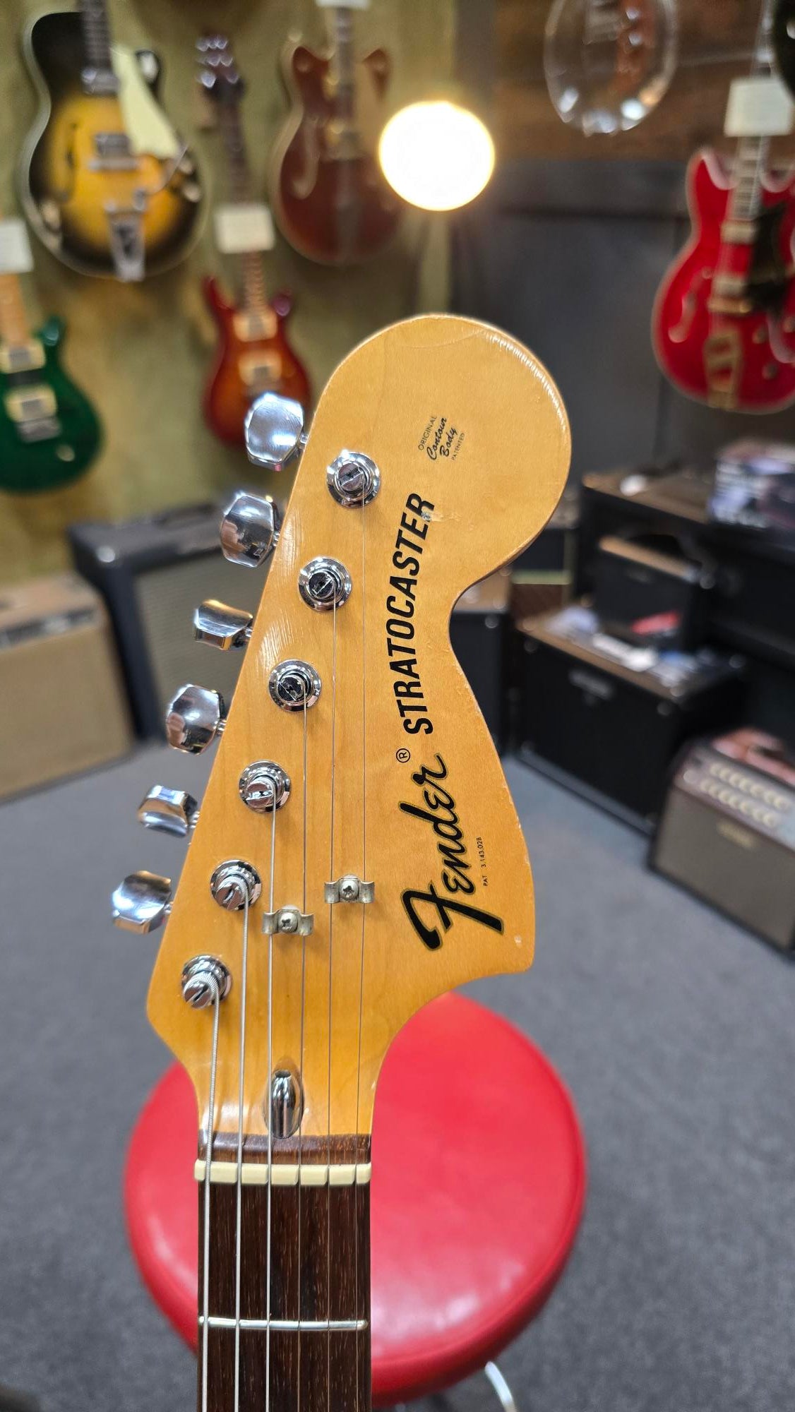 1973 Fender Stratocaster 3 Tone Sunburst Electric Guitar W/Og Case