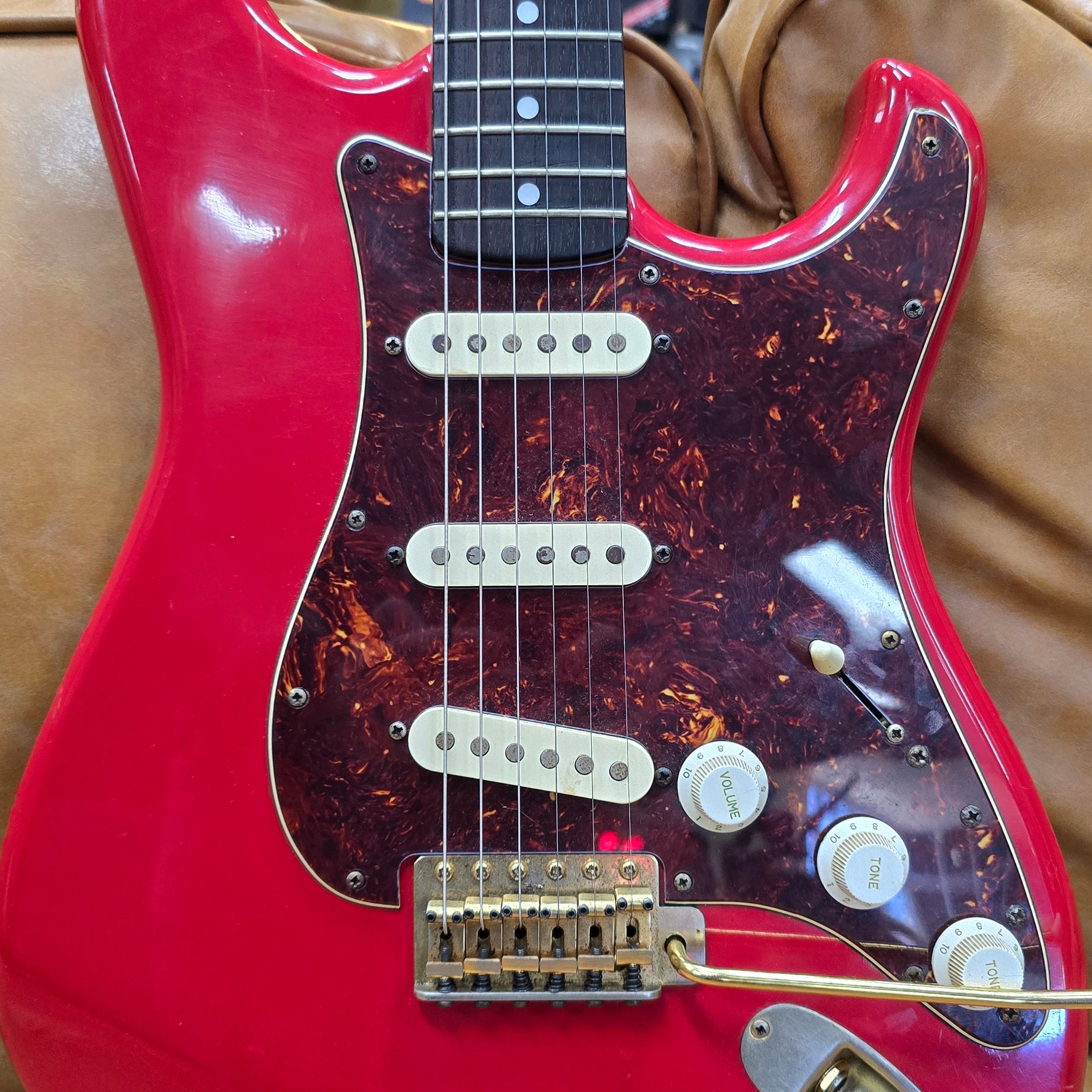1980's Red Ibanez Blazer Electric Guitar W/Case