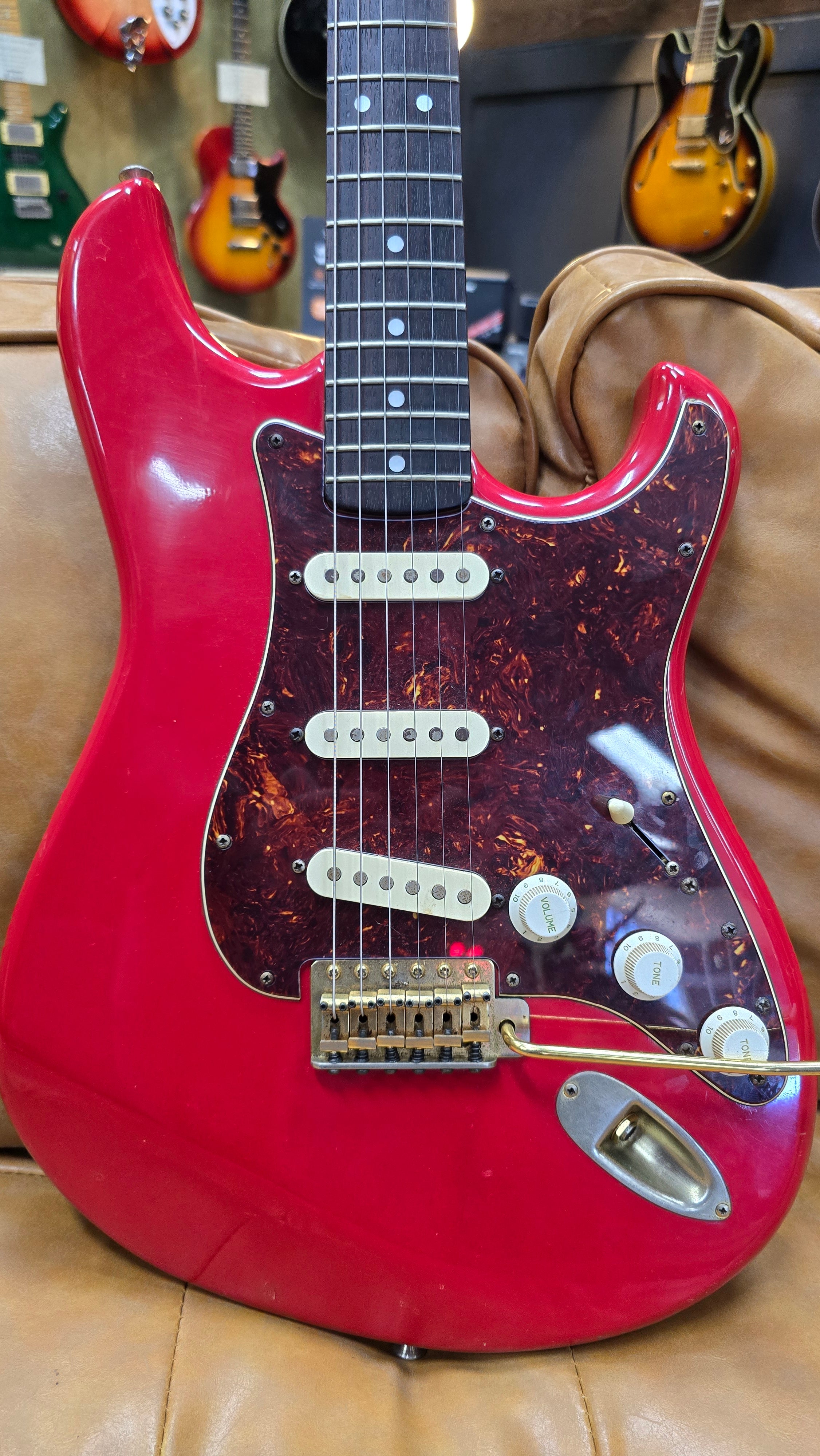 1980's Red Ibanez Blazer Electric Guitar W/Case