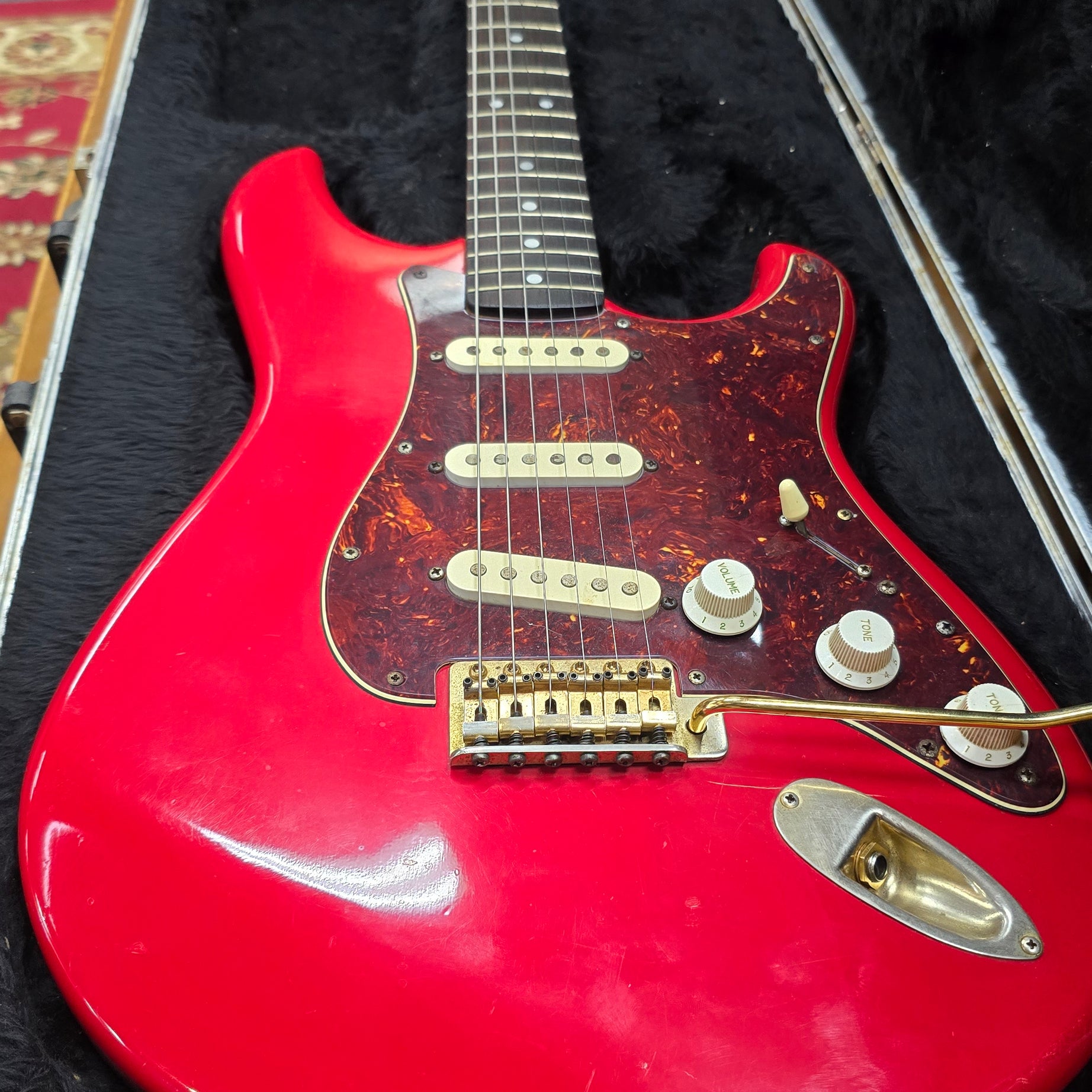 1980's Red Ibanez Blazer Electric Guitar W/Case