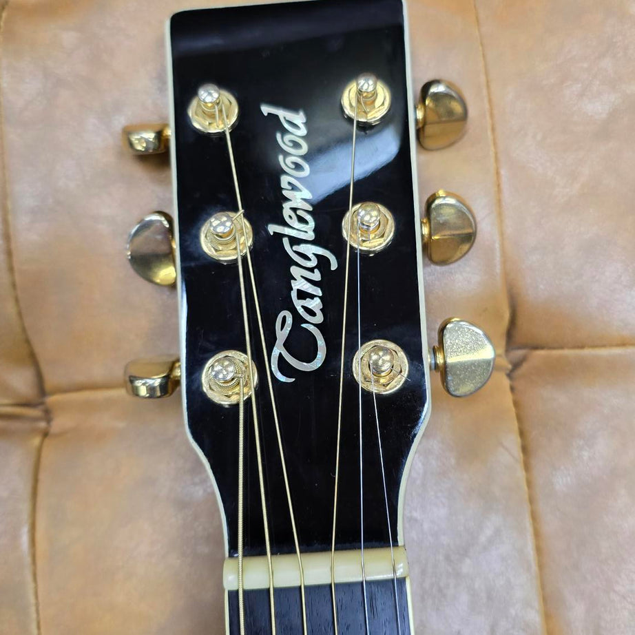 Tanglewood TW49 Black Gloss All solid timbers Acoustic/Electric Guitar W/Case (Pre-Owned)
