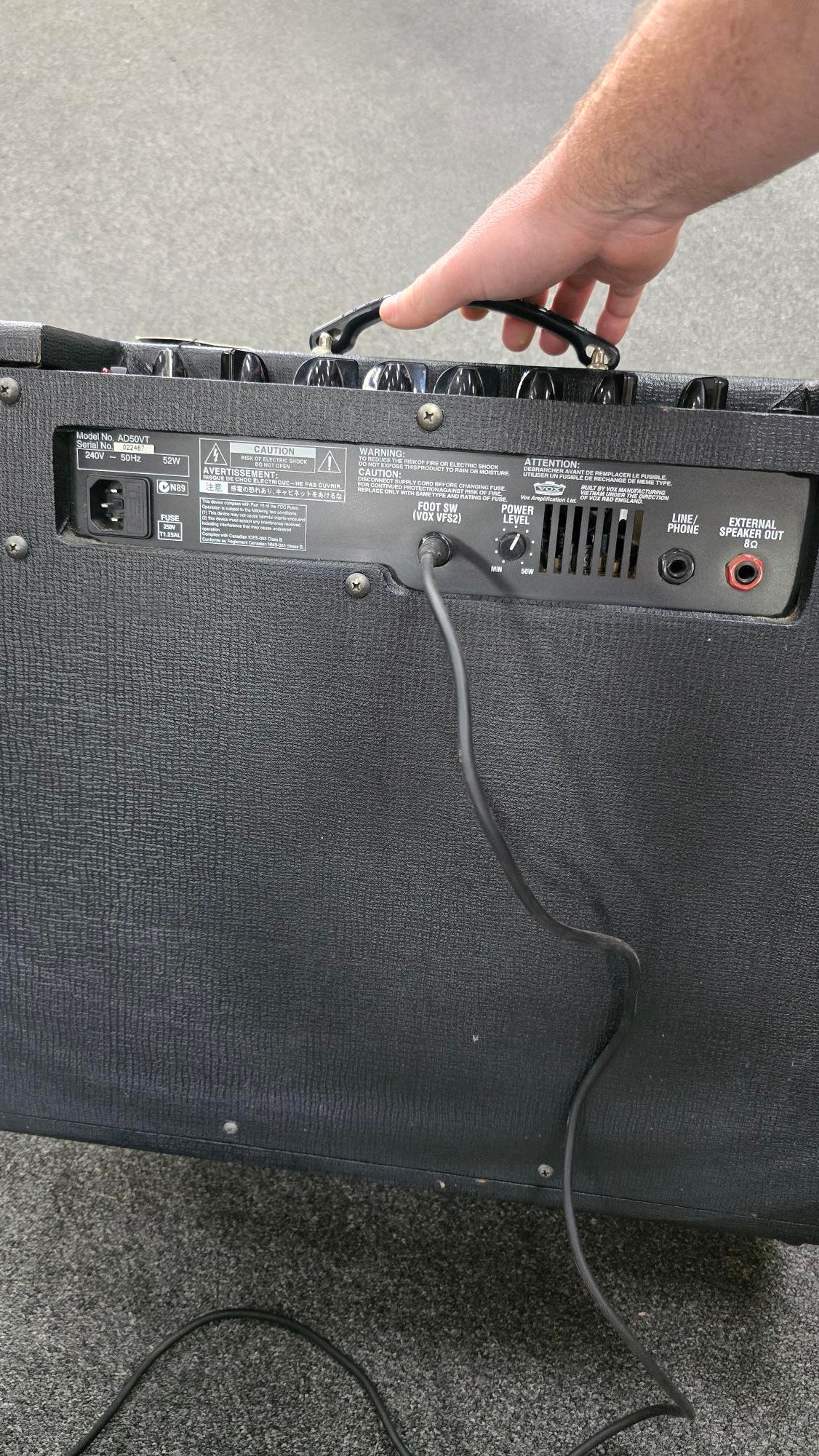 VOX Valvetronix 50-Watt Guitar Amplifier 1x12 (Pre-Owned)