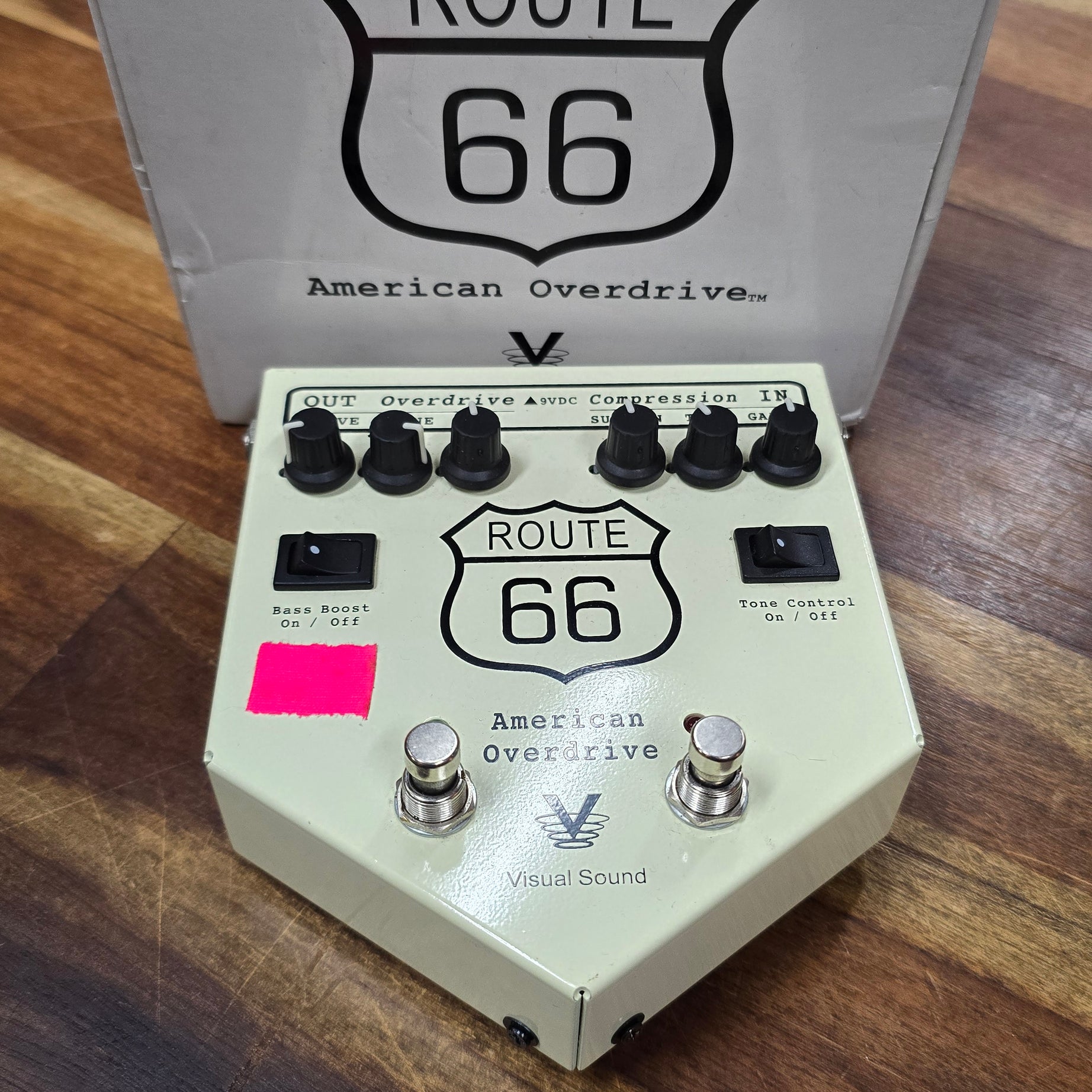 VISUAL SOUNDS "ROUTE 66 AMERICAN OVERDRIVE FX EFFECTS PEDAL WAMPLER MOD" (PRE-OWNED)