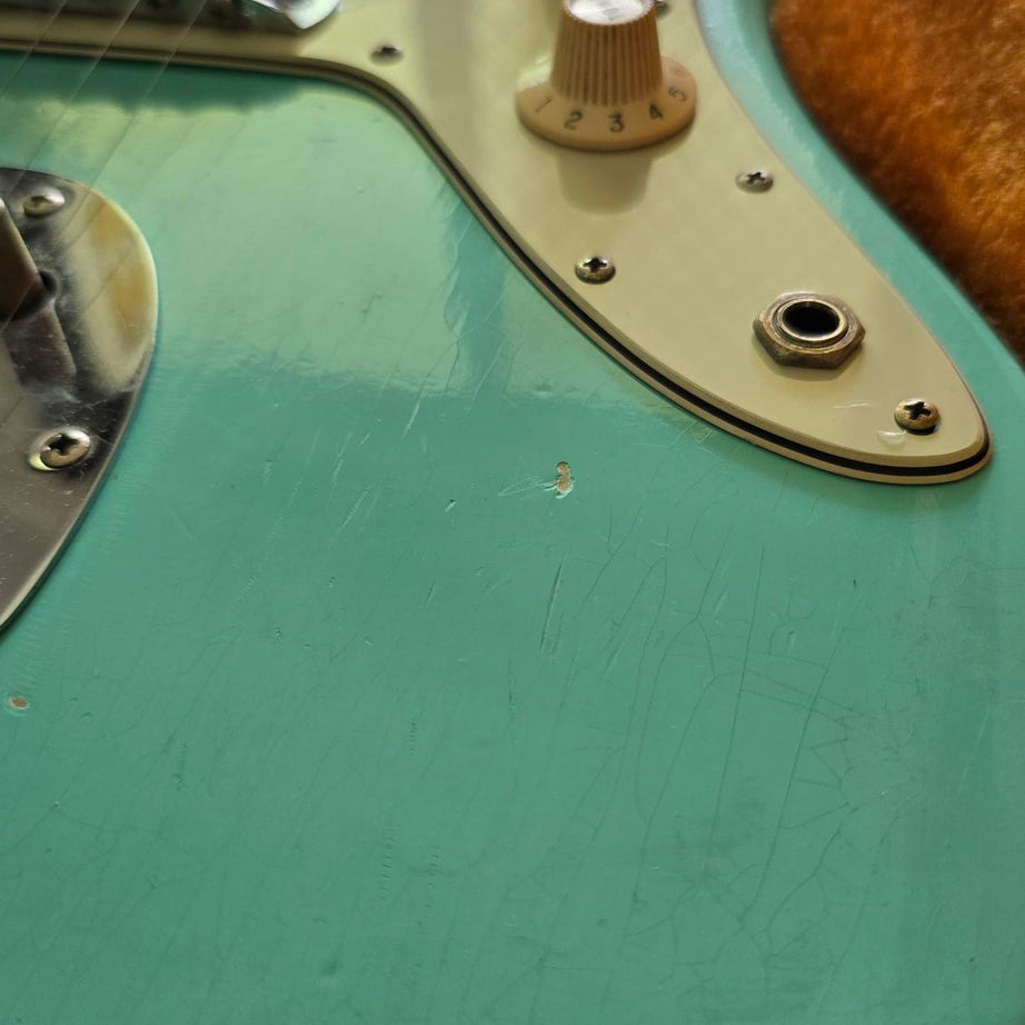 sold *** 1965 Fender Jazzmaster L Series Surf Green Vintage Electric Guitar W/Case