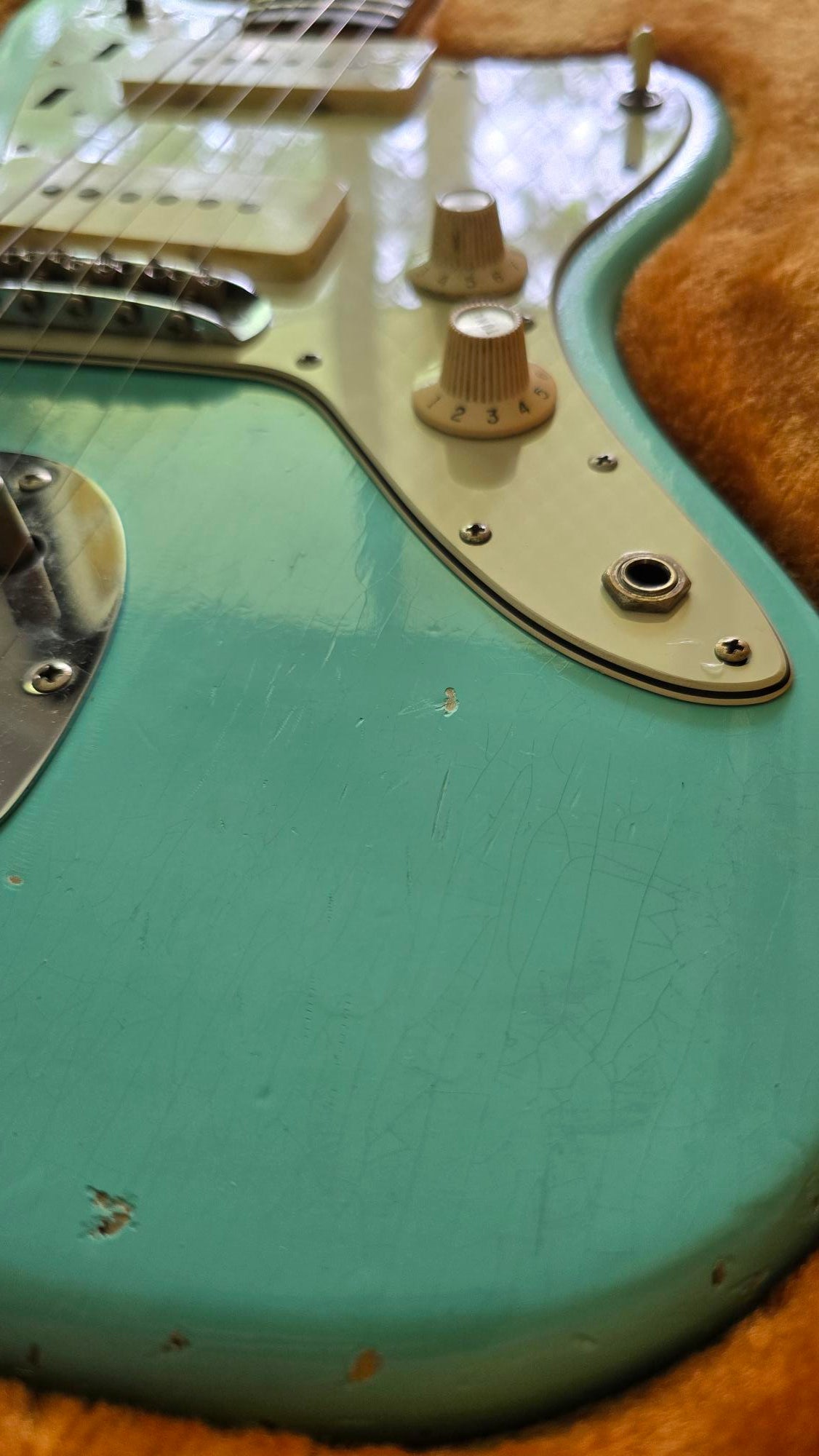 sold *** 1965 Fender Jazzmaster L Series Surf Green Vintage Electric Guitar W/Case