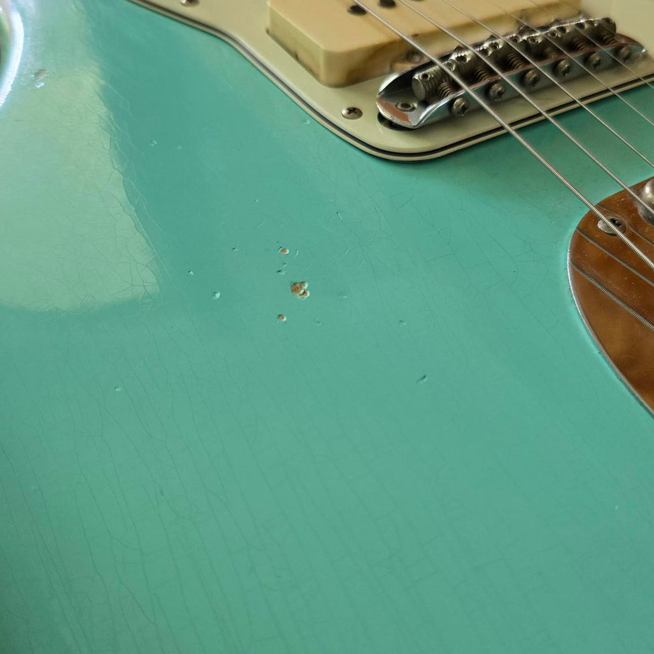 sold *** 1965 Fender Jazzmaster L Series Surf Green Vintage Electric Guitar W/Case