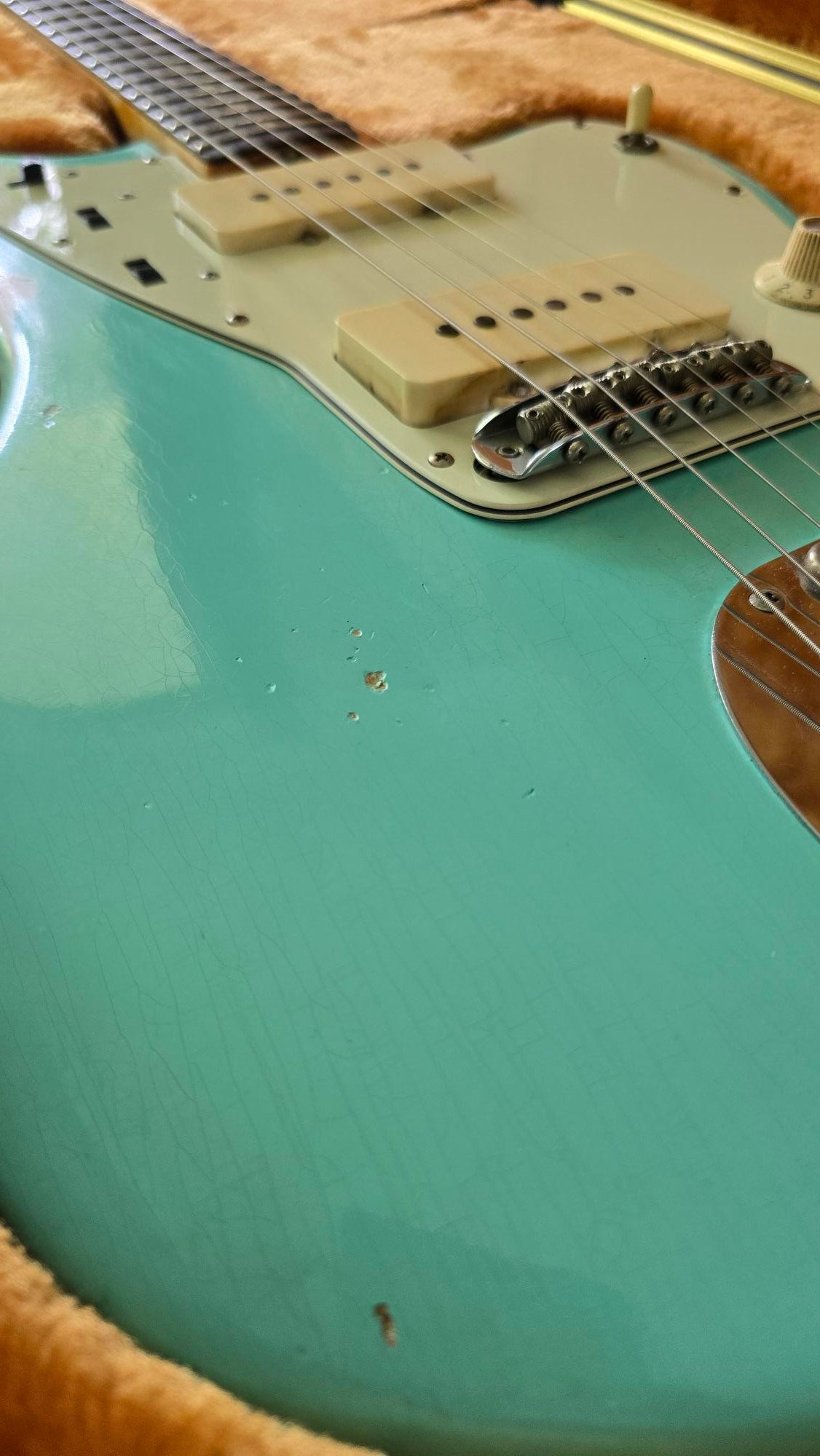 sold *** 1965 Fender Jazzmaster L Series Surf Green Vintage Electric Guitar W/Case