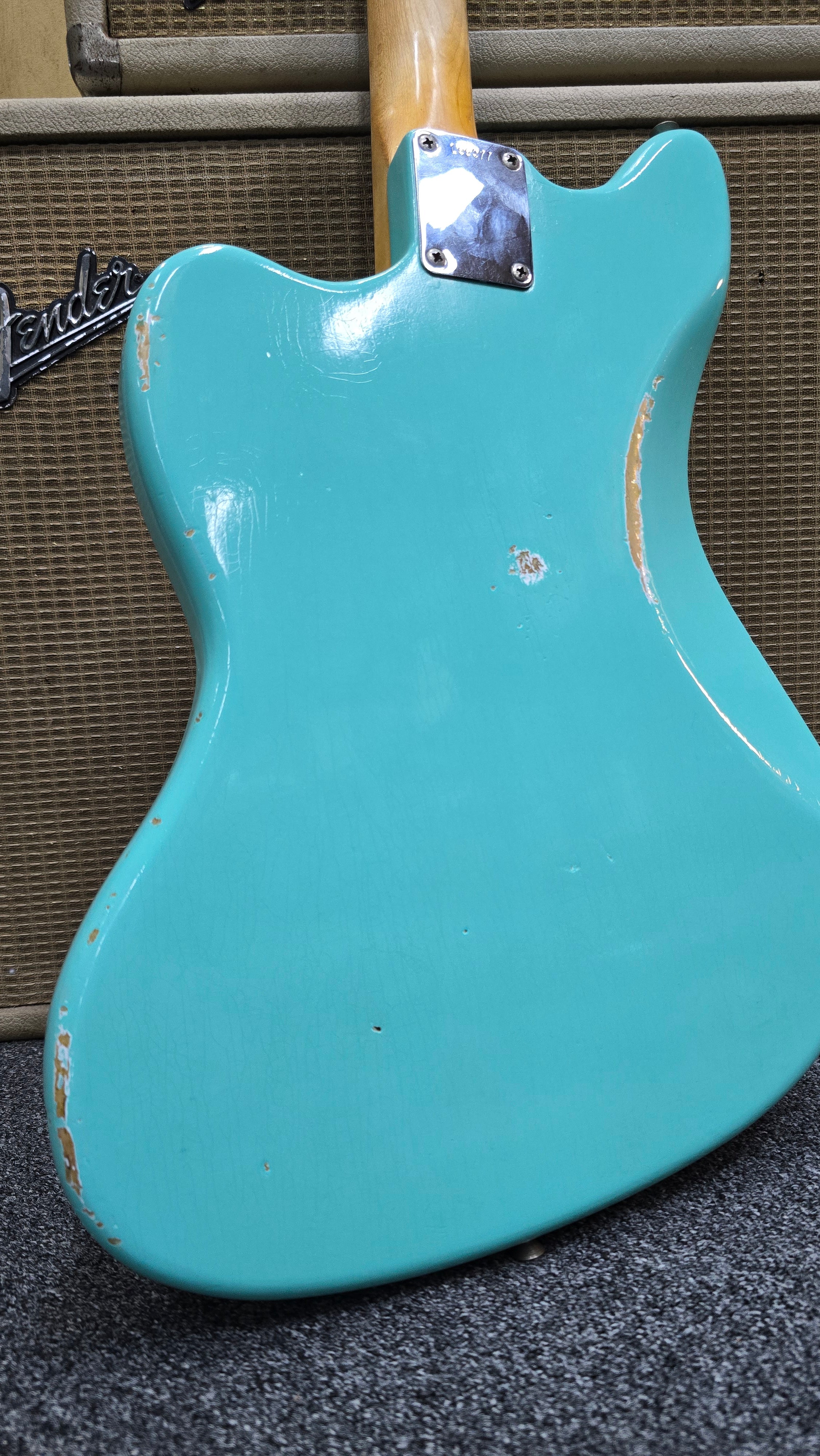 sold *** 1965 Fender Jazzmaster L Series Surf Green Vintage Electric Guitar W/Case